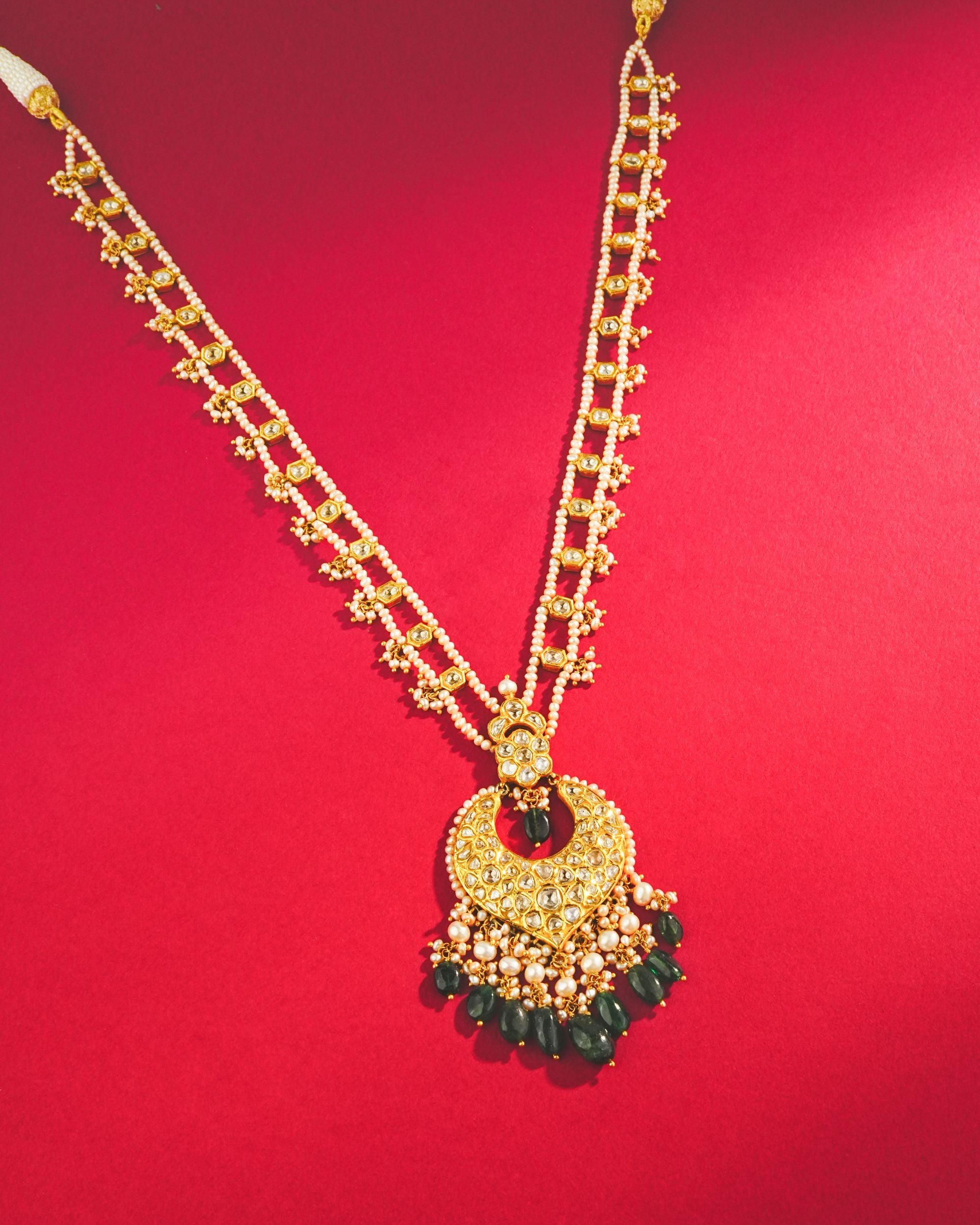 Vishali Polki Long Necklace