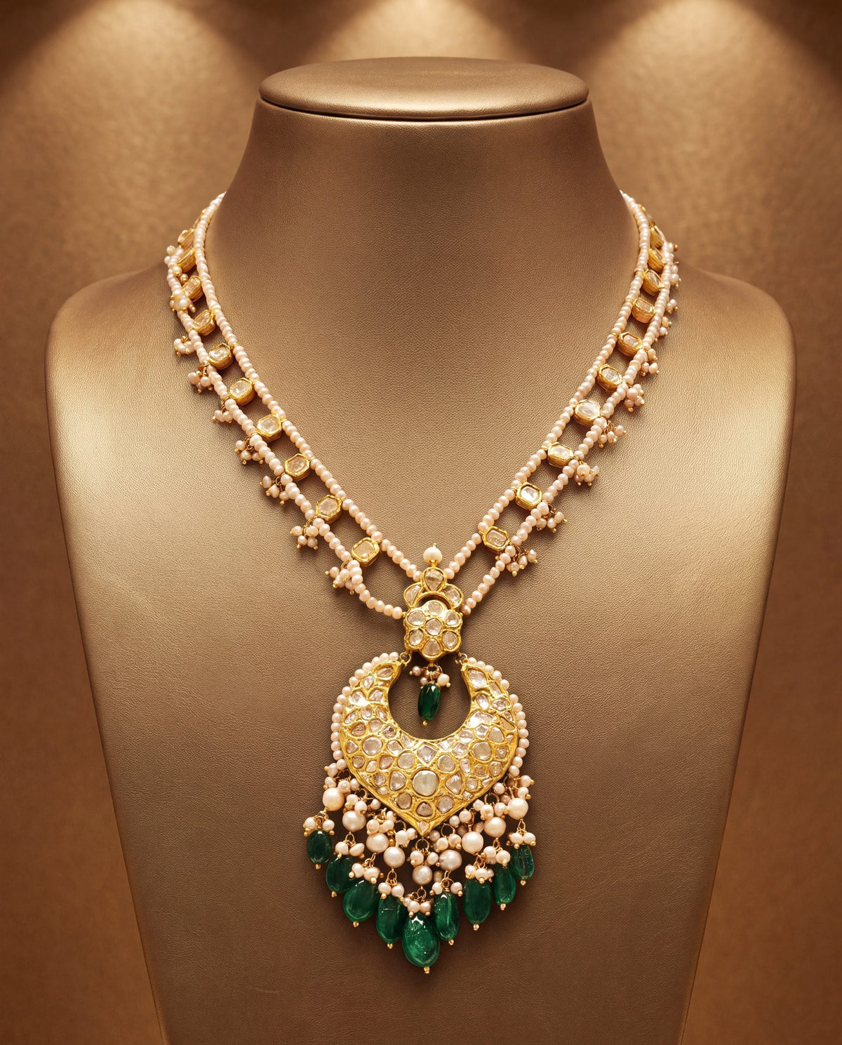 Vishali Polki Long Necklace