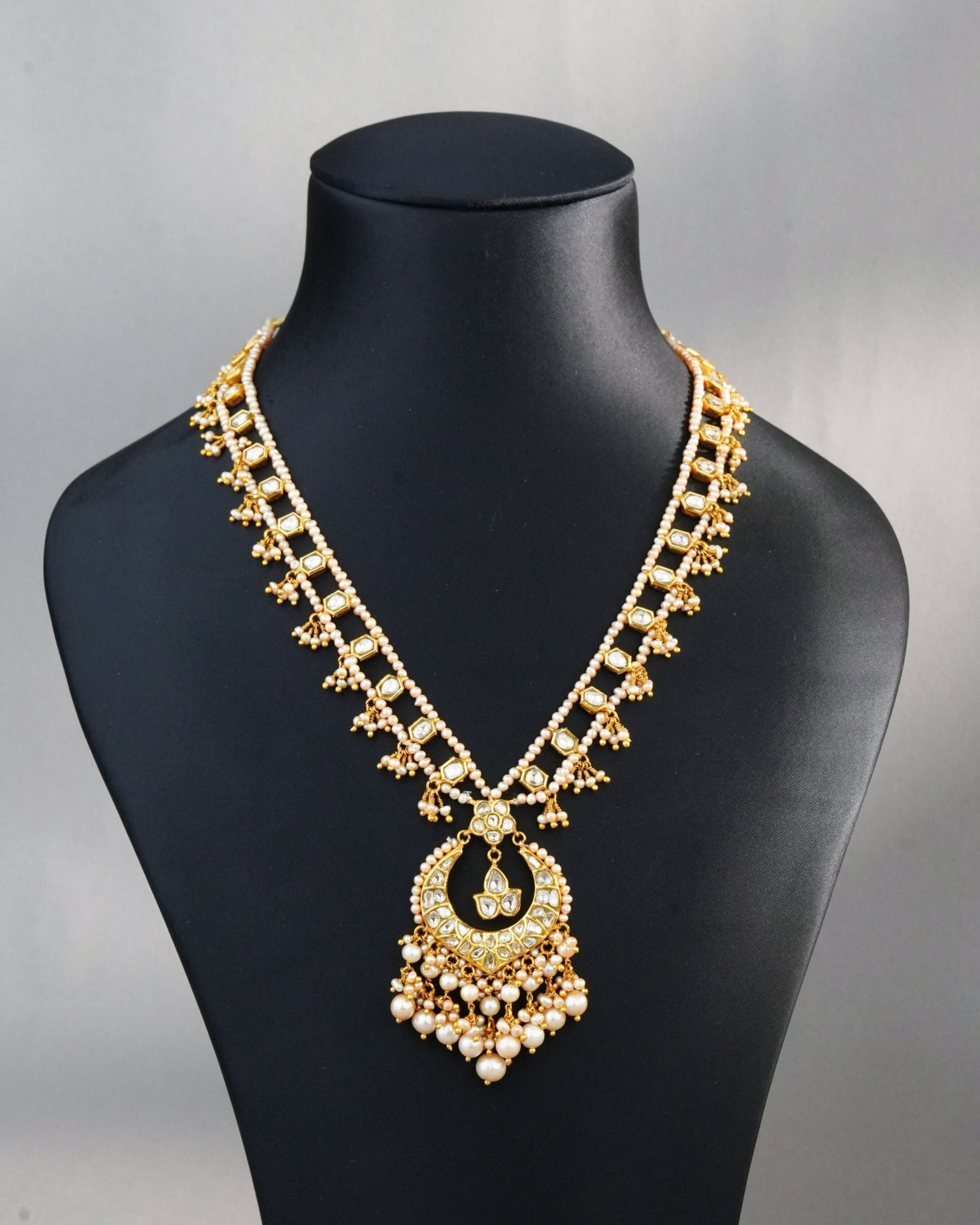 Raina Polki Long Necklace