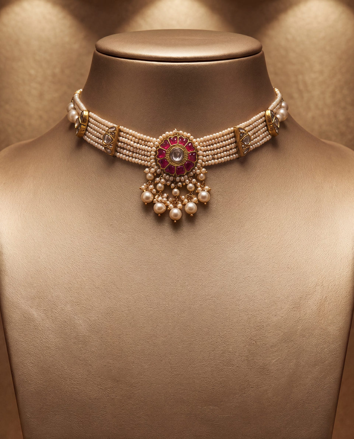 Zeesha Polki Bead Choker