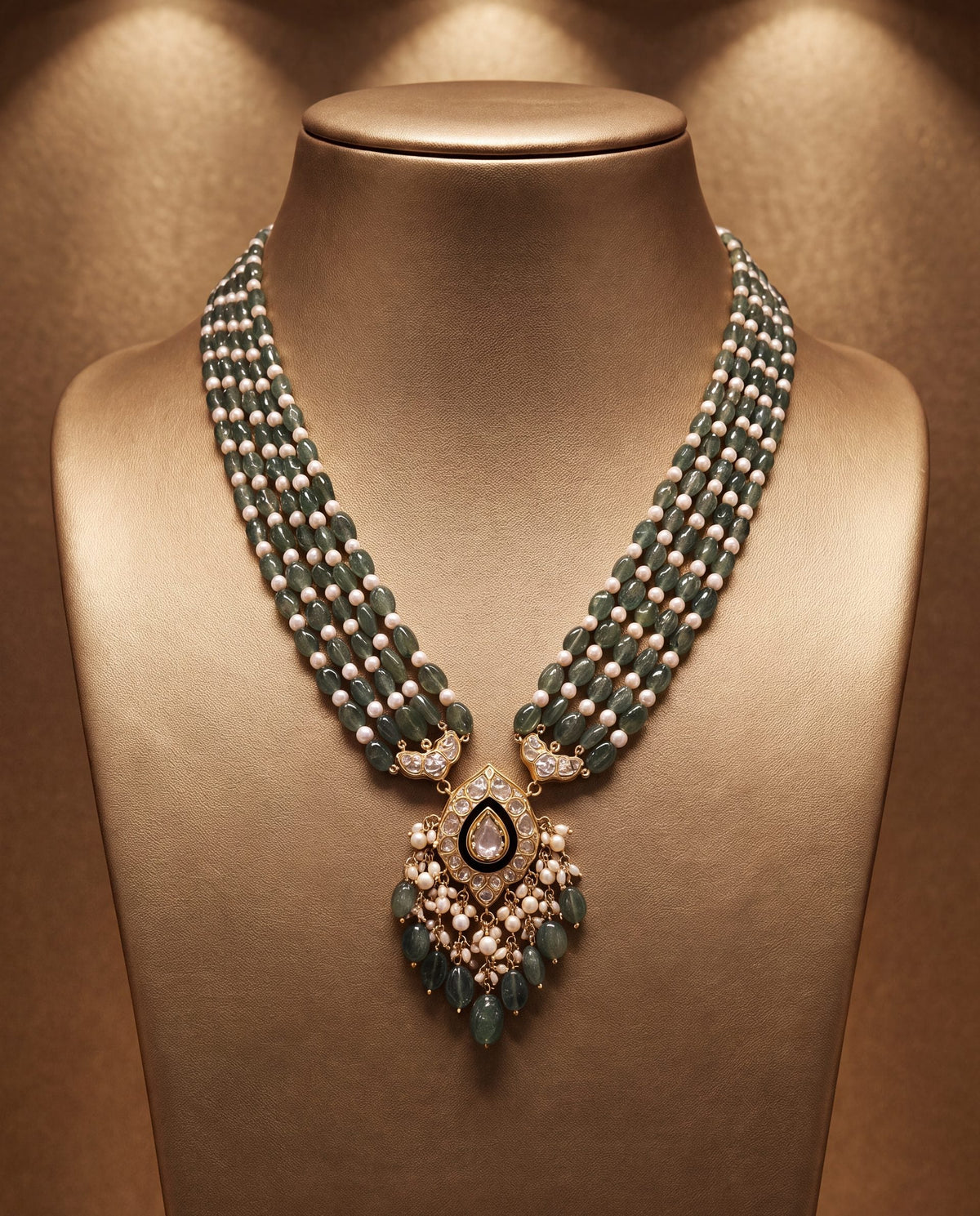 Hina Polki Bead Pendant