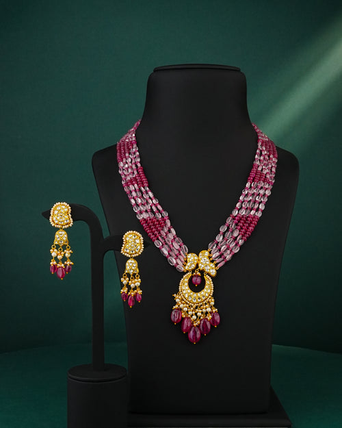 Ishaavi Polki Long Earrings