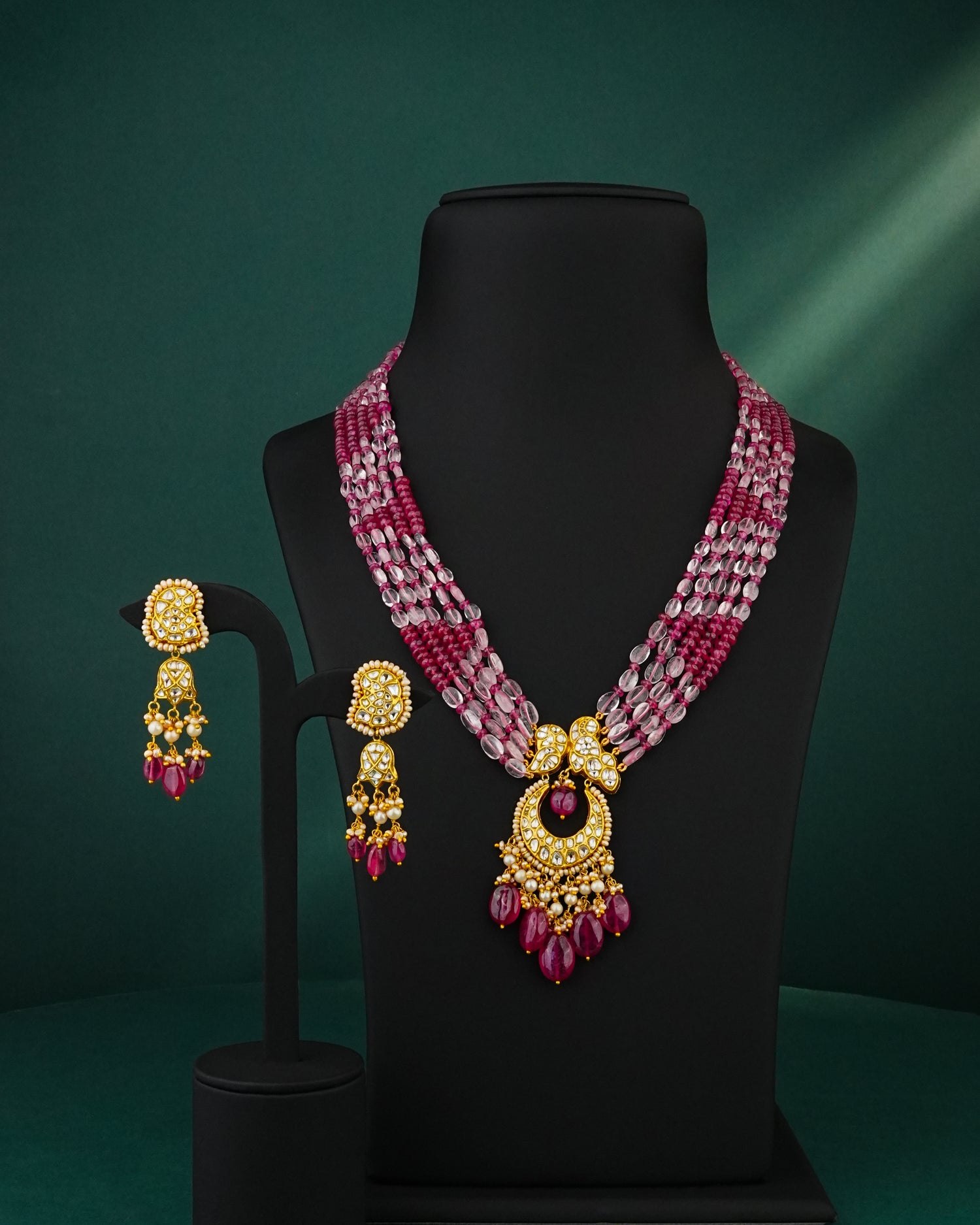 Ishaavi Polki Long Earrings