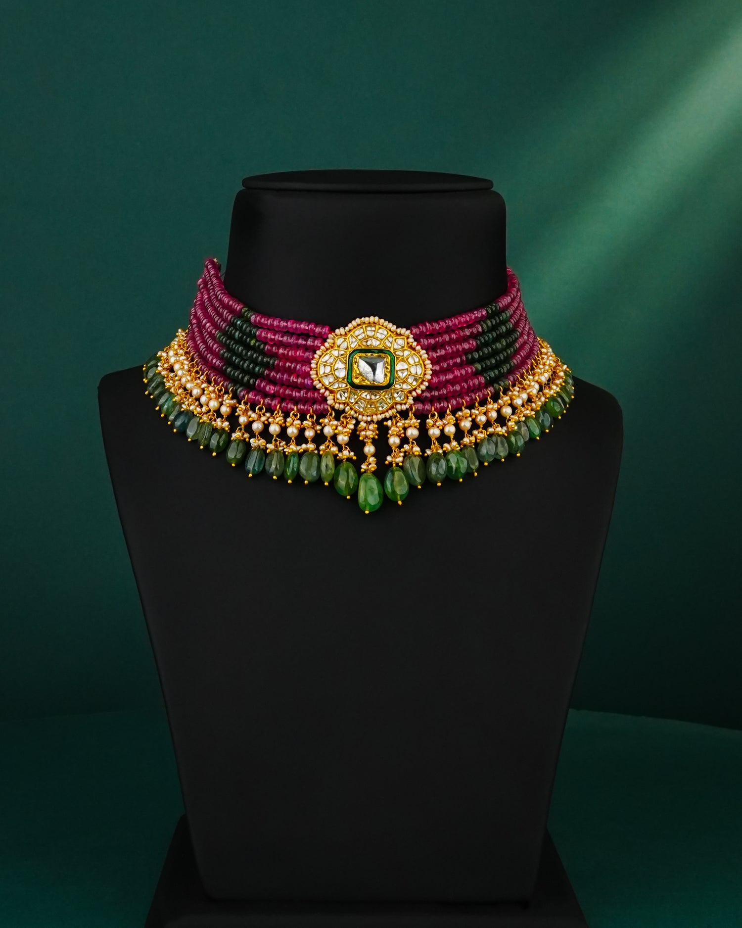 Ekta Polki Bead Choker