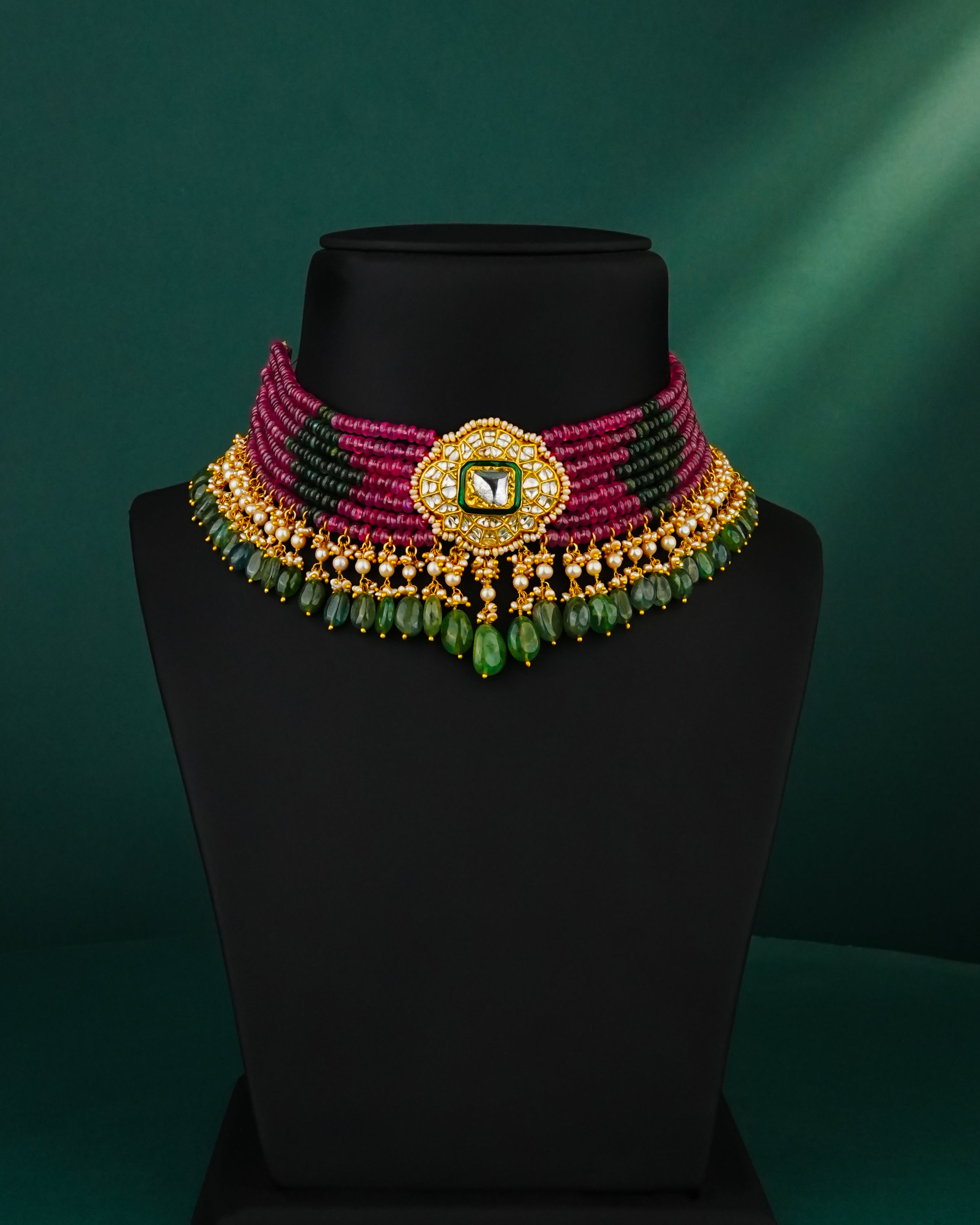 Ekta Polki Bead Choker