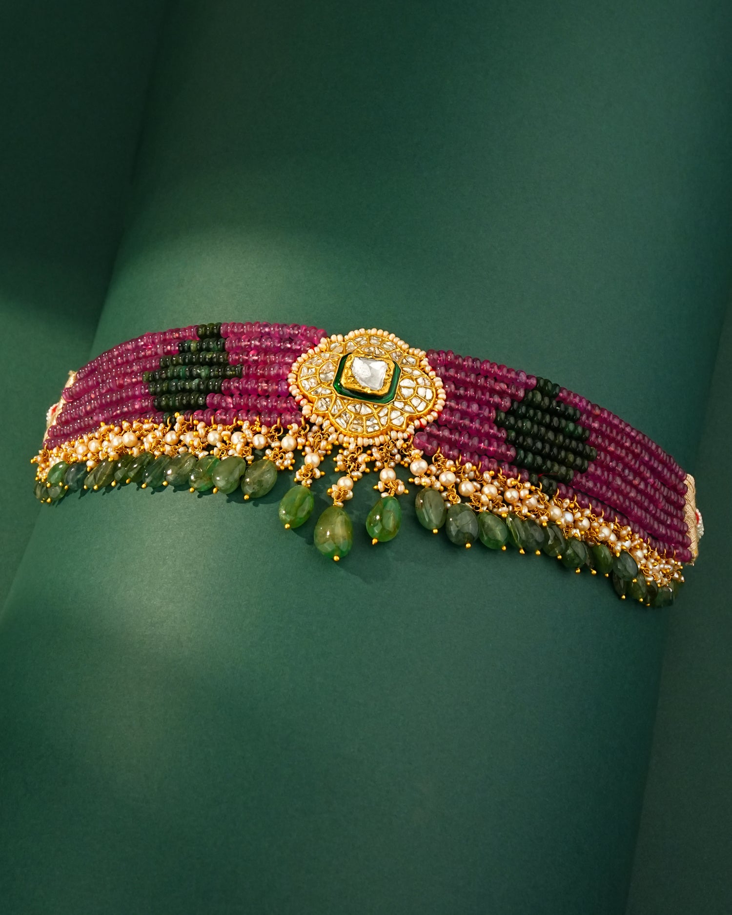 Ekta Polki Bead Choker
