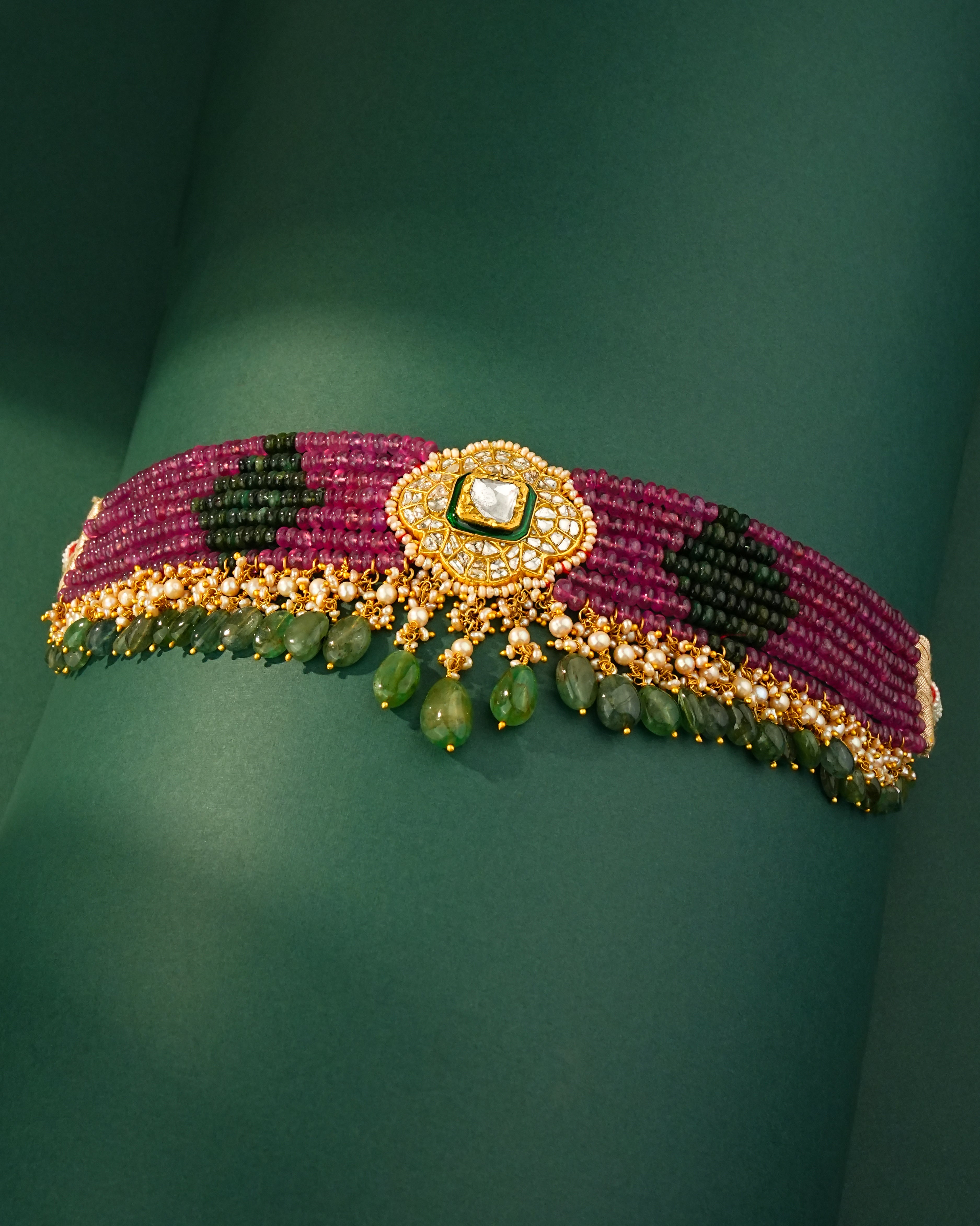 Ekta Polki Bead Choker