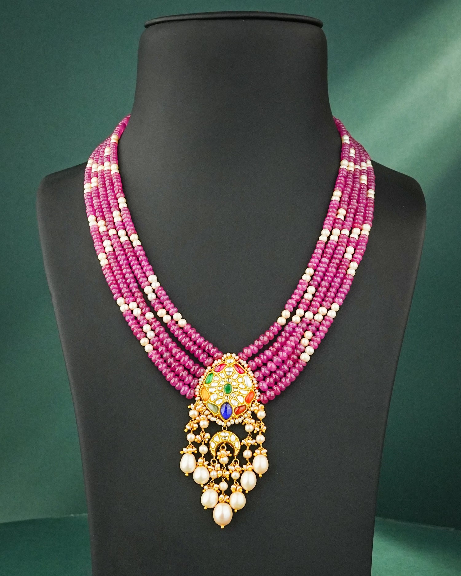 Raksha Polki Bead Pendant