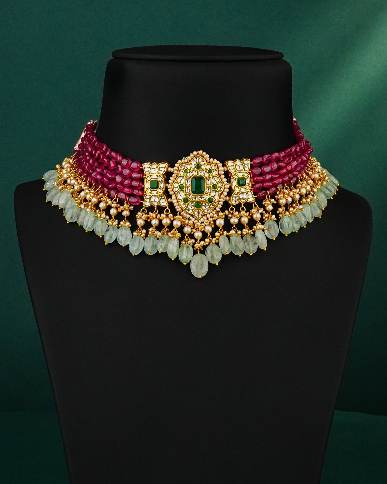 Rishika Polki Bead Choker