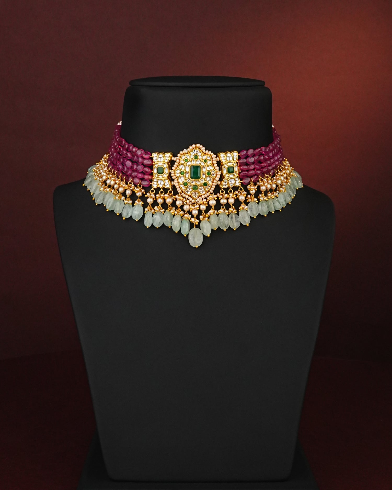 Rishika Polki Bead Choker