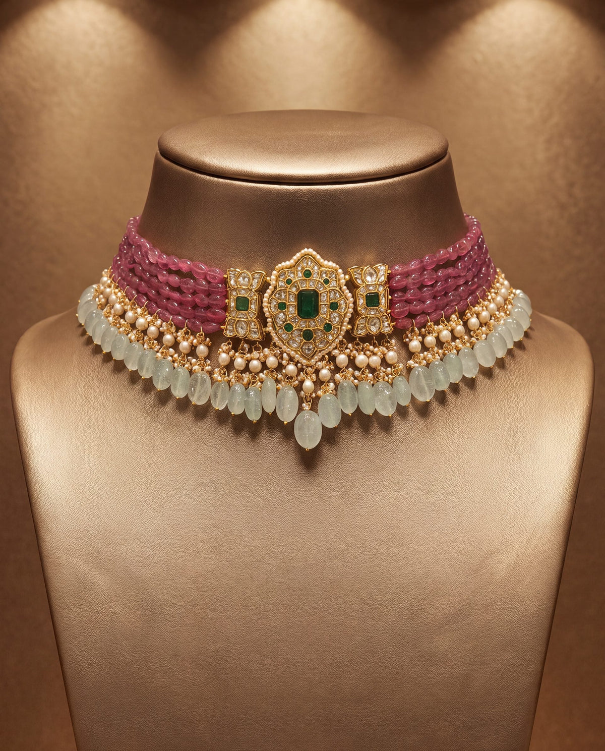 Rishika Polki Bead Choker