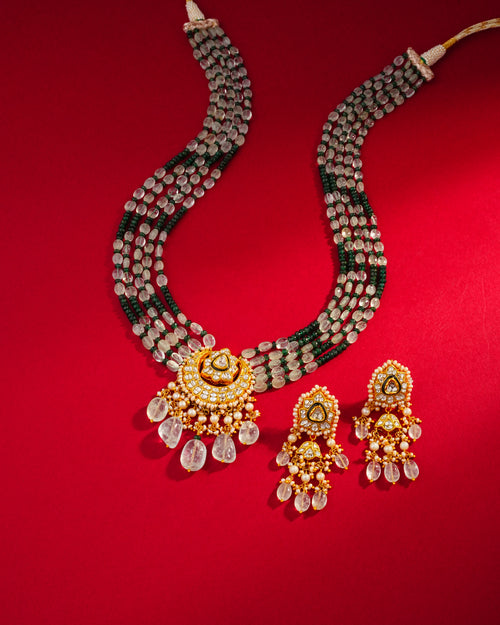 Inaaya Polki Long Earrings