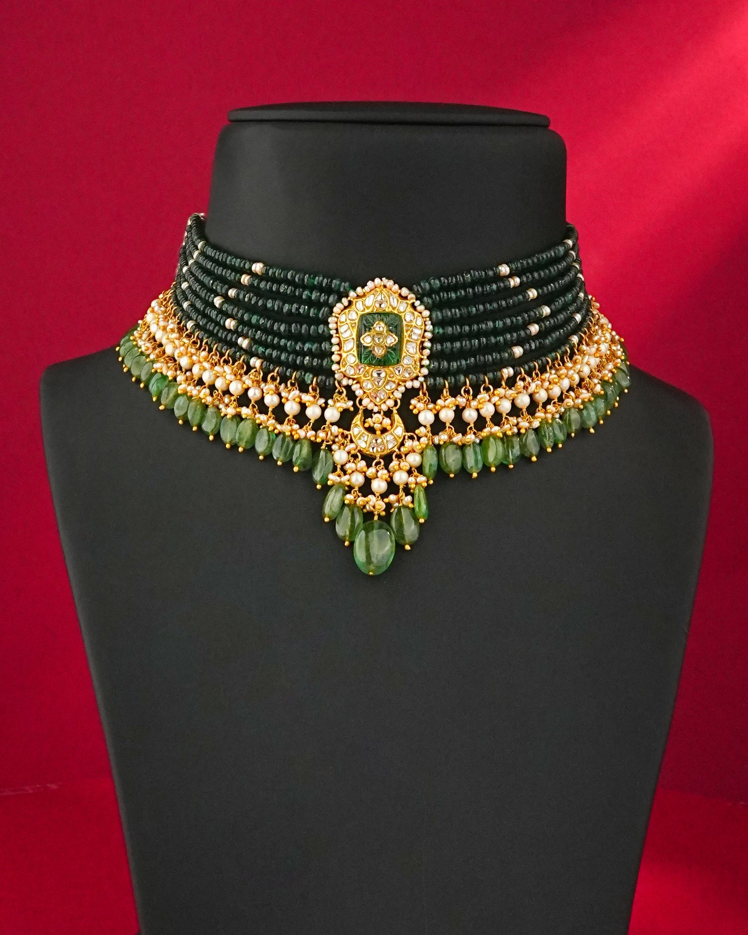 Vriti Polki Bead Choker