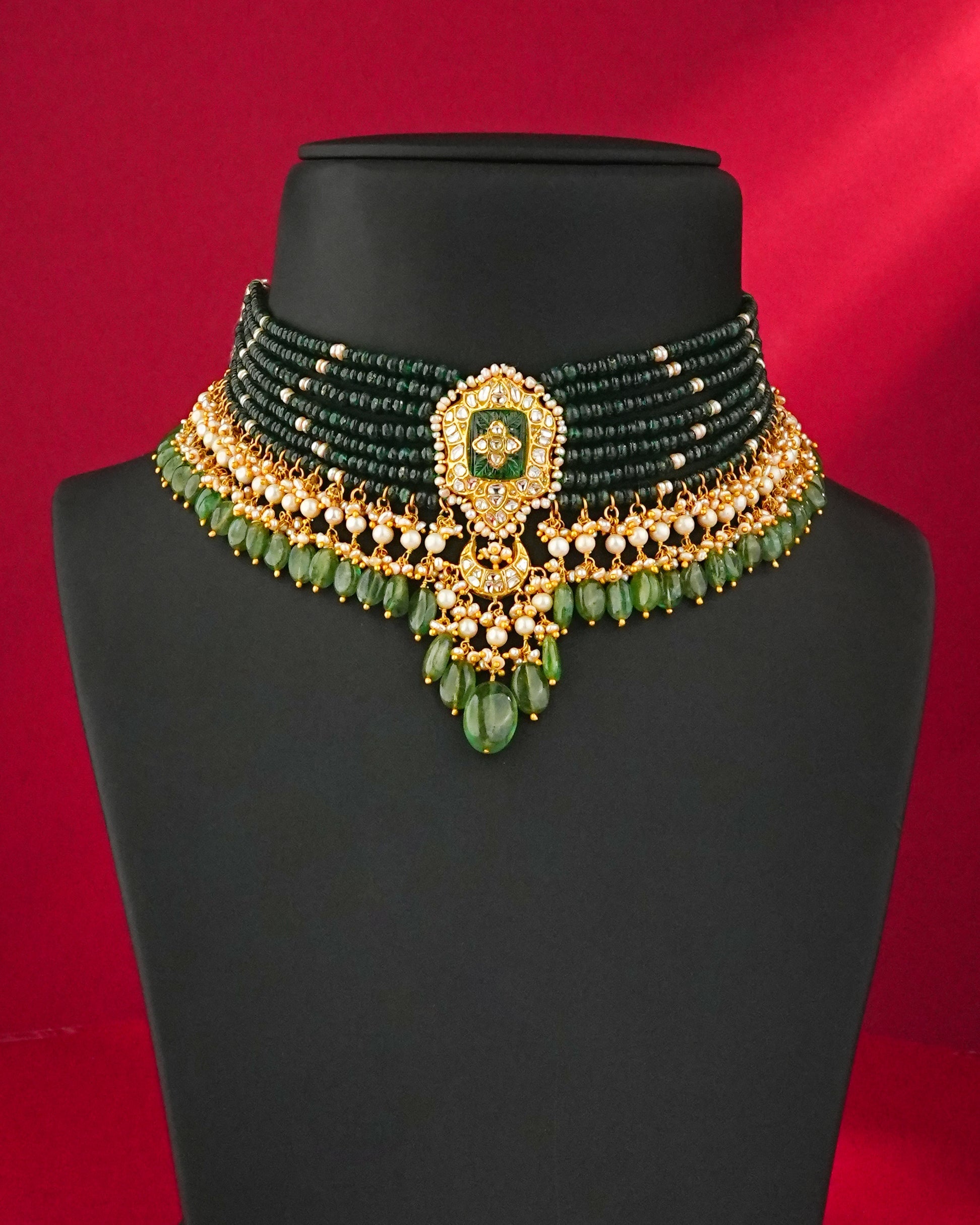 Vriti Polki Bead Choker