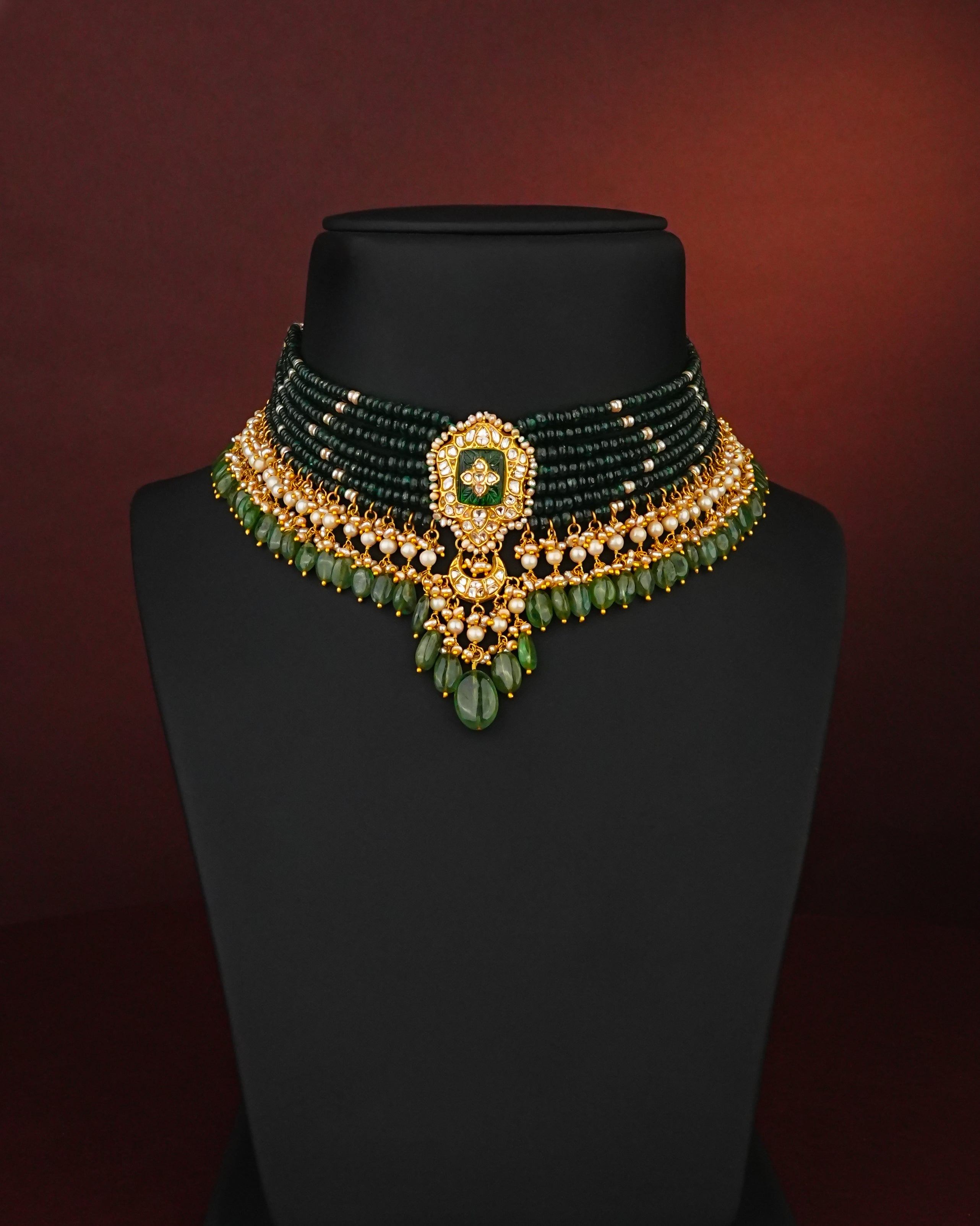 Vriti Polki Bead Choker