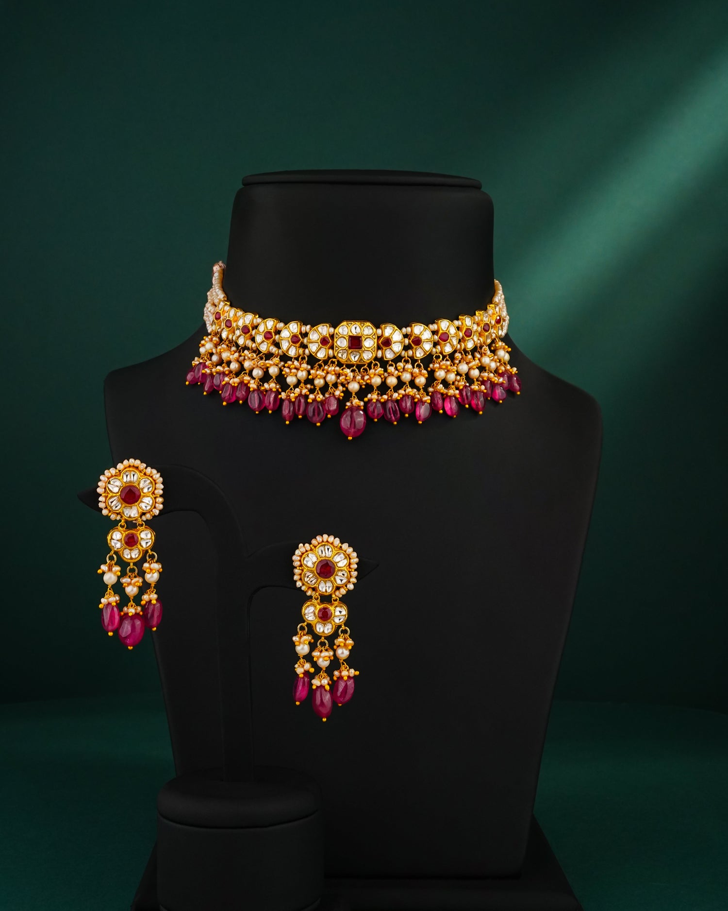 Ishaya Polki Long Earrings