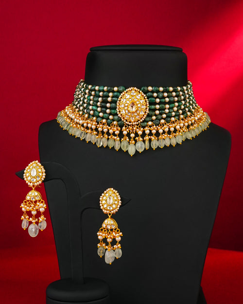 Falak Polki Long Earrings