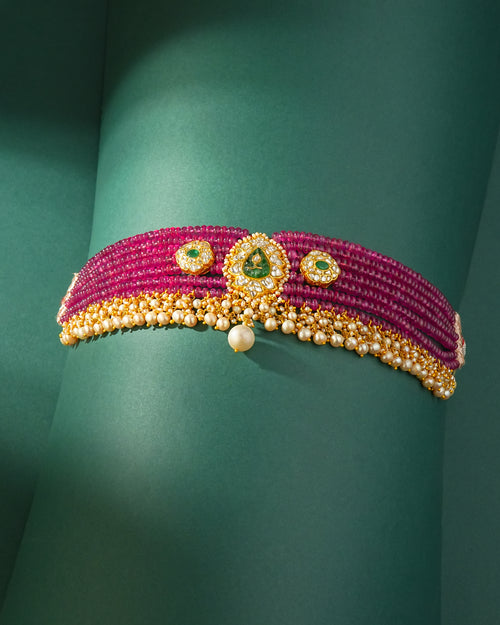 Vaani Polki Bead Choker