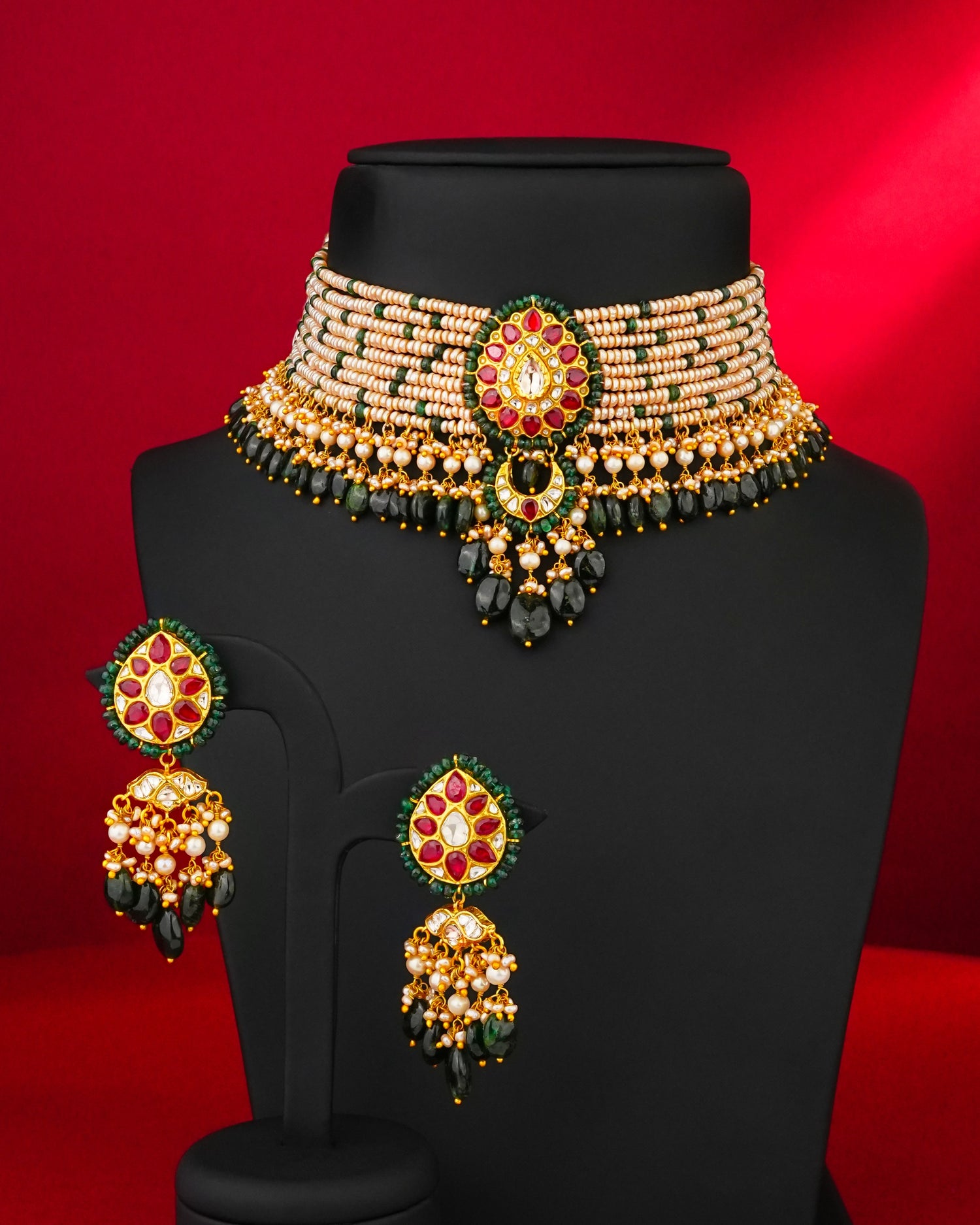 Prachi Polki Bead Choker
