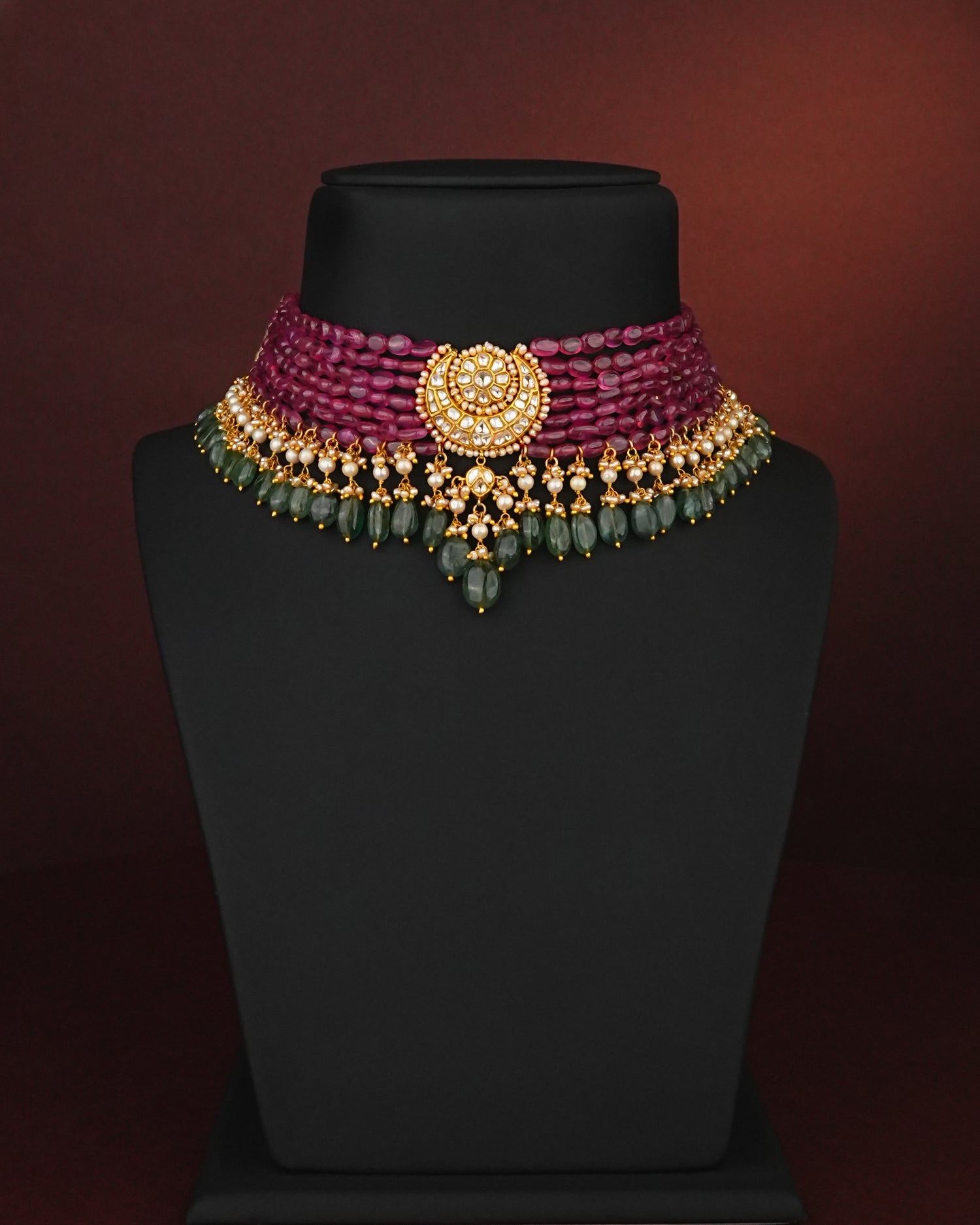 Priyanka Polki Bead Choker