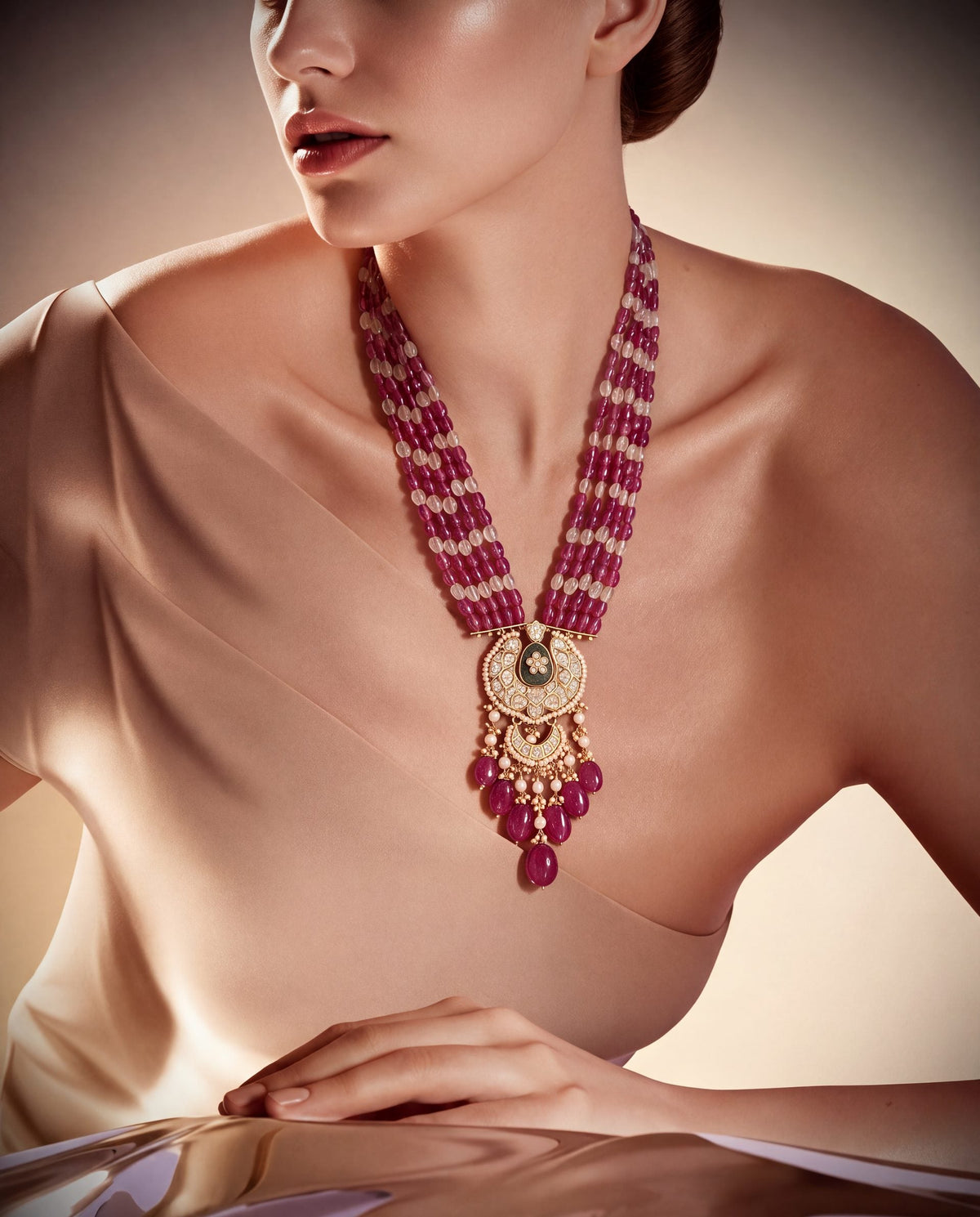 Yashika Polki Bead Pendant