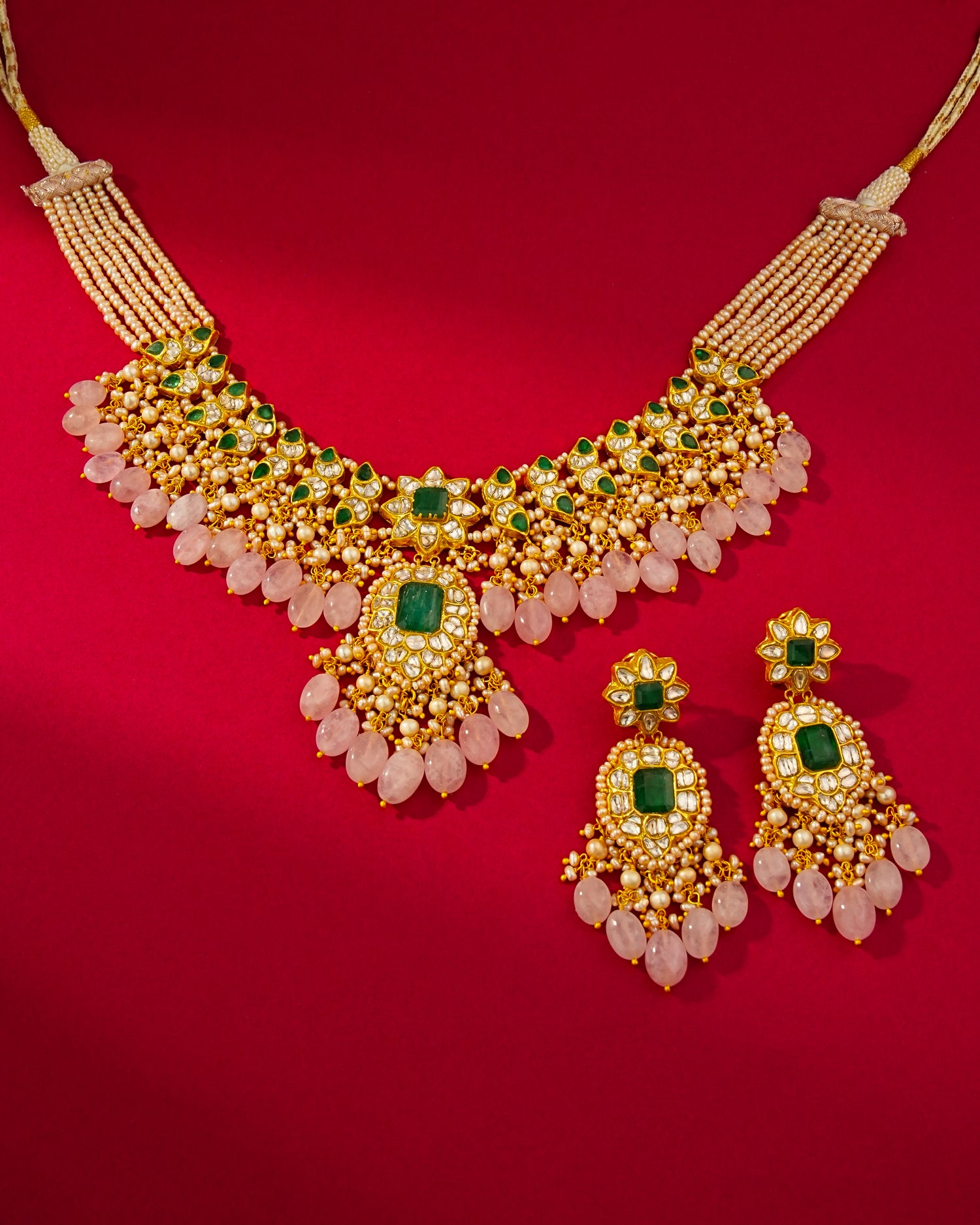 Ayushi Polki Long Earrings