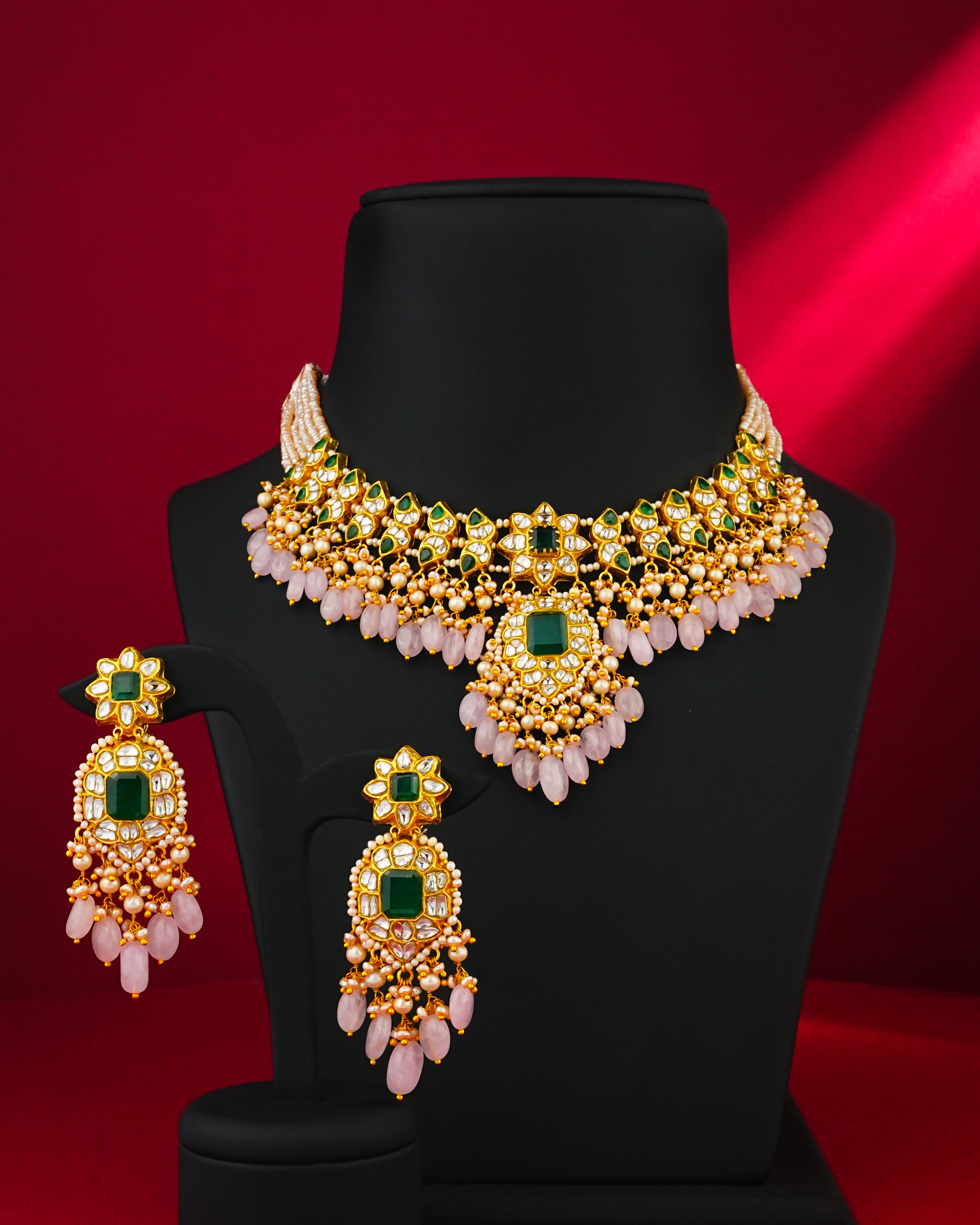 Ayushi Polki Long Earrings