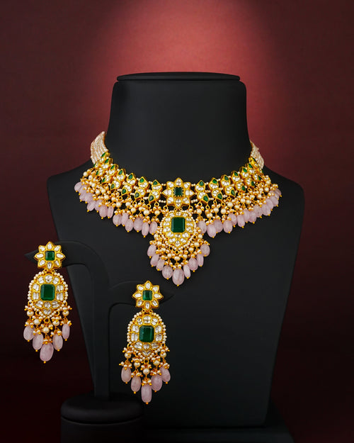 Ayushi Polki Long Earrings