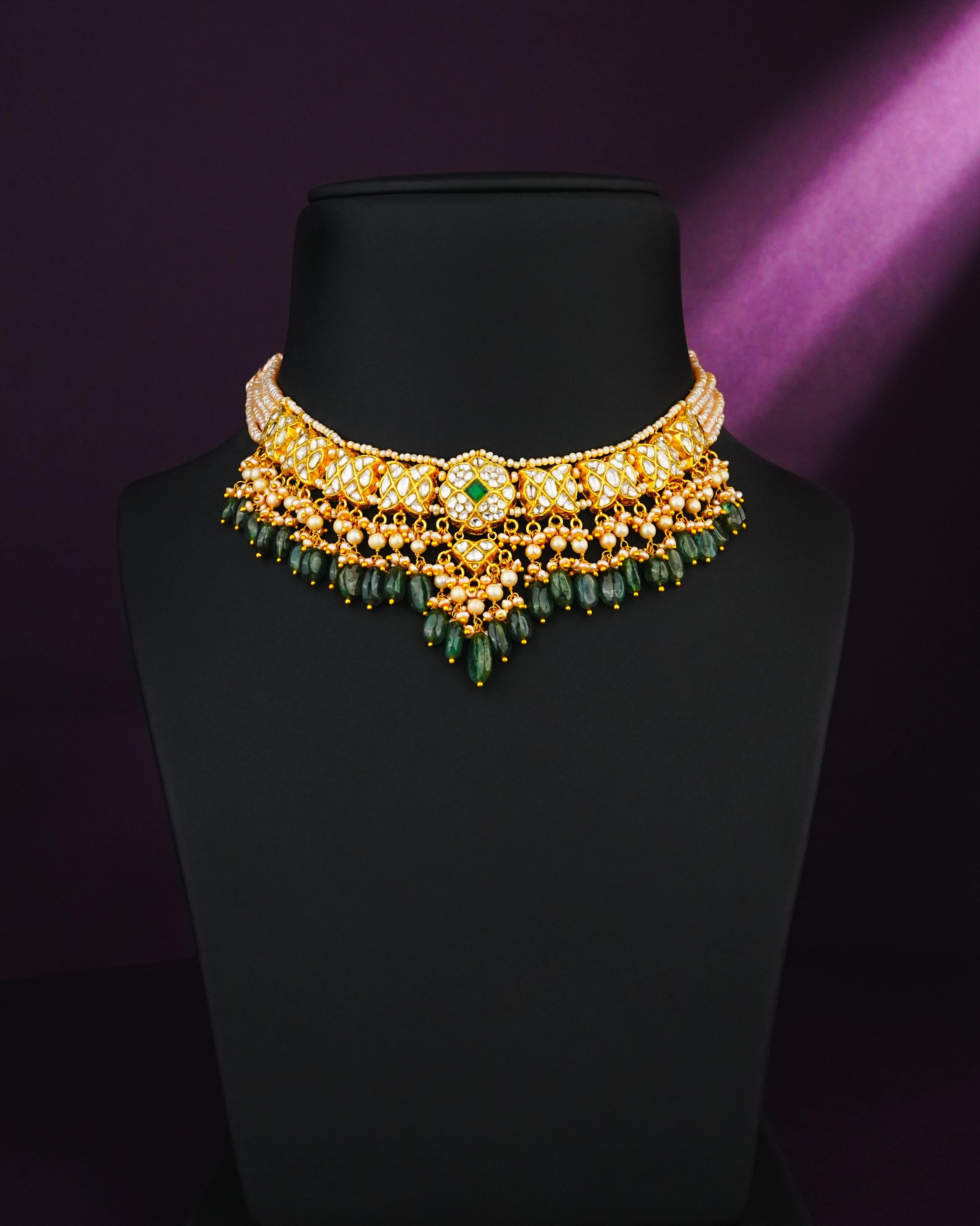 Nazlin Polki Necklace