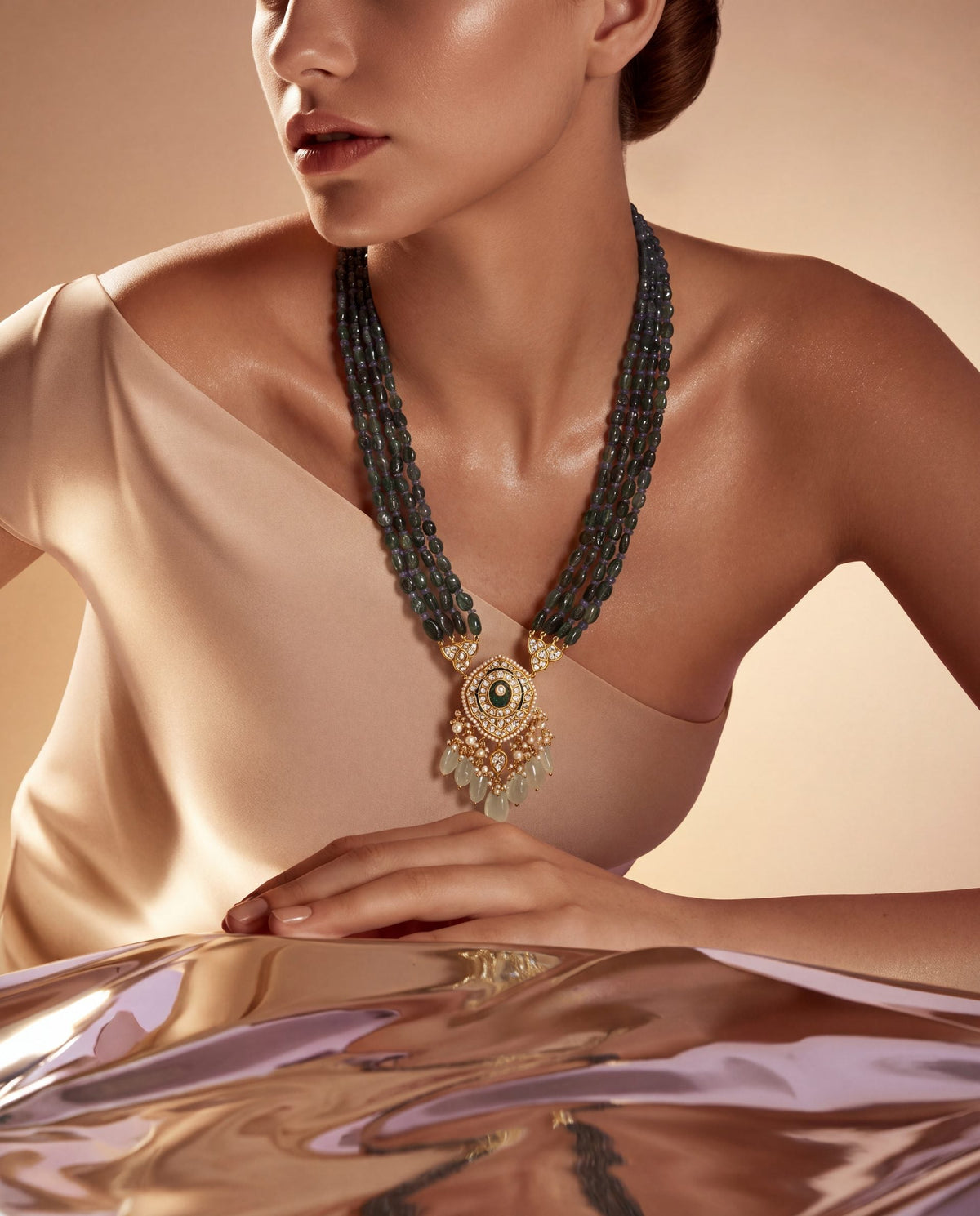 Mitali Polki Bead Pendant
