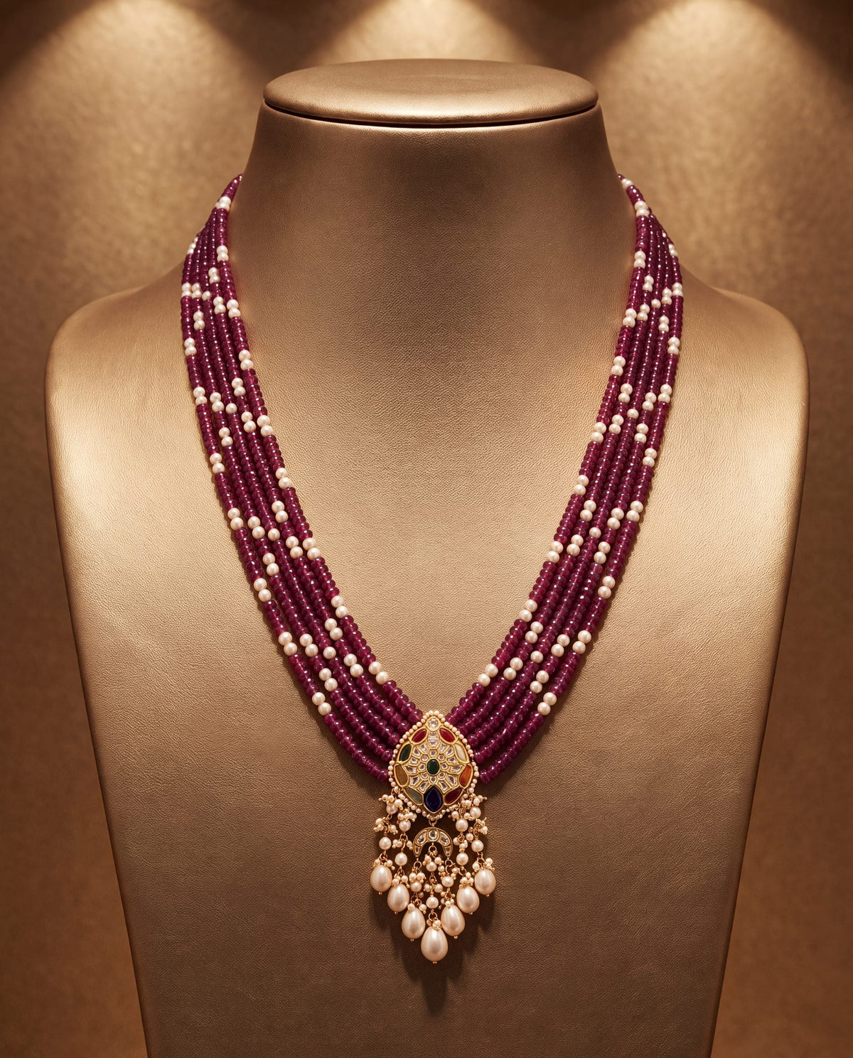 Raksha Polki Bead Pendant