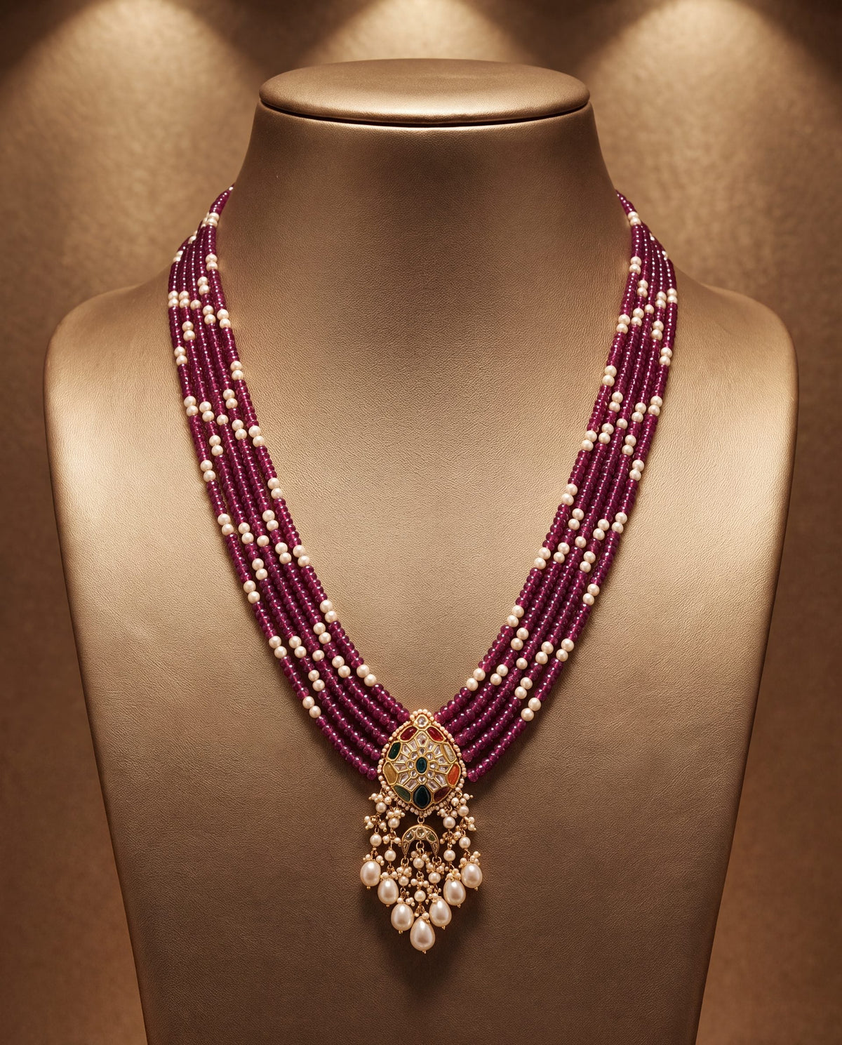 Raksha Polki Bead Pendant