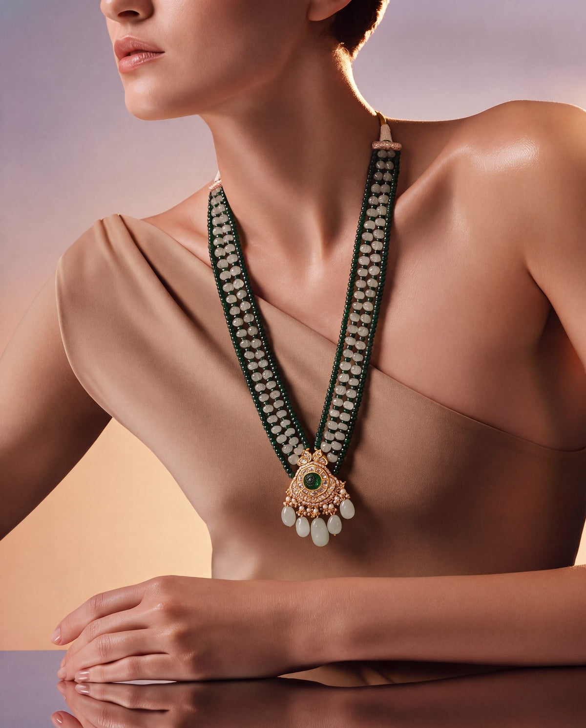 Akriti Polki Bead Pendant