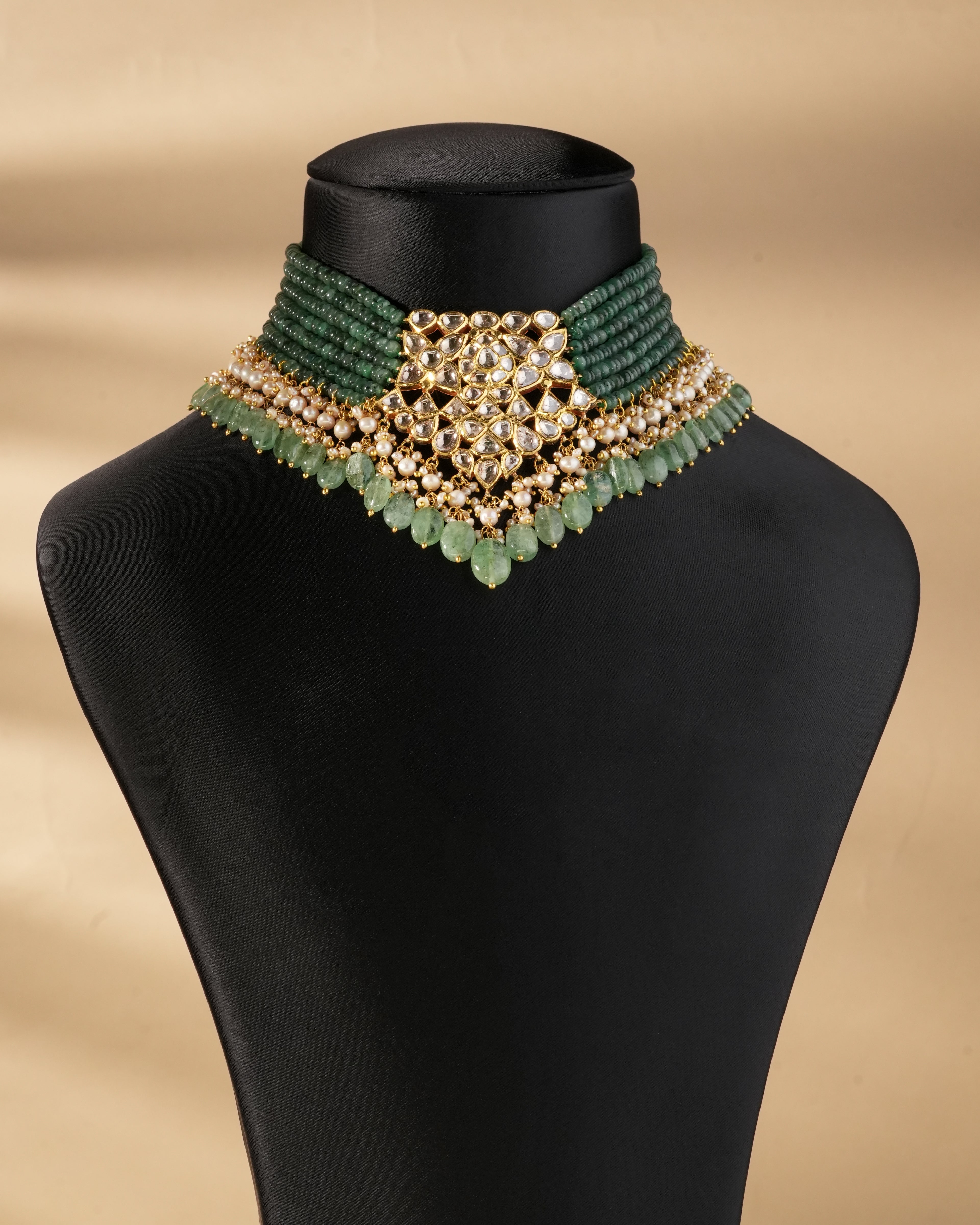 Aarya Polki Bead Choker