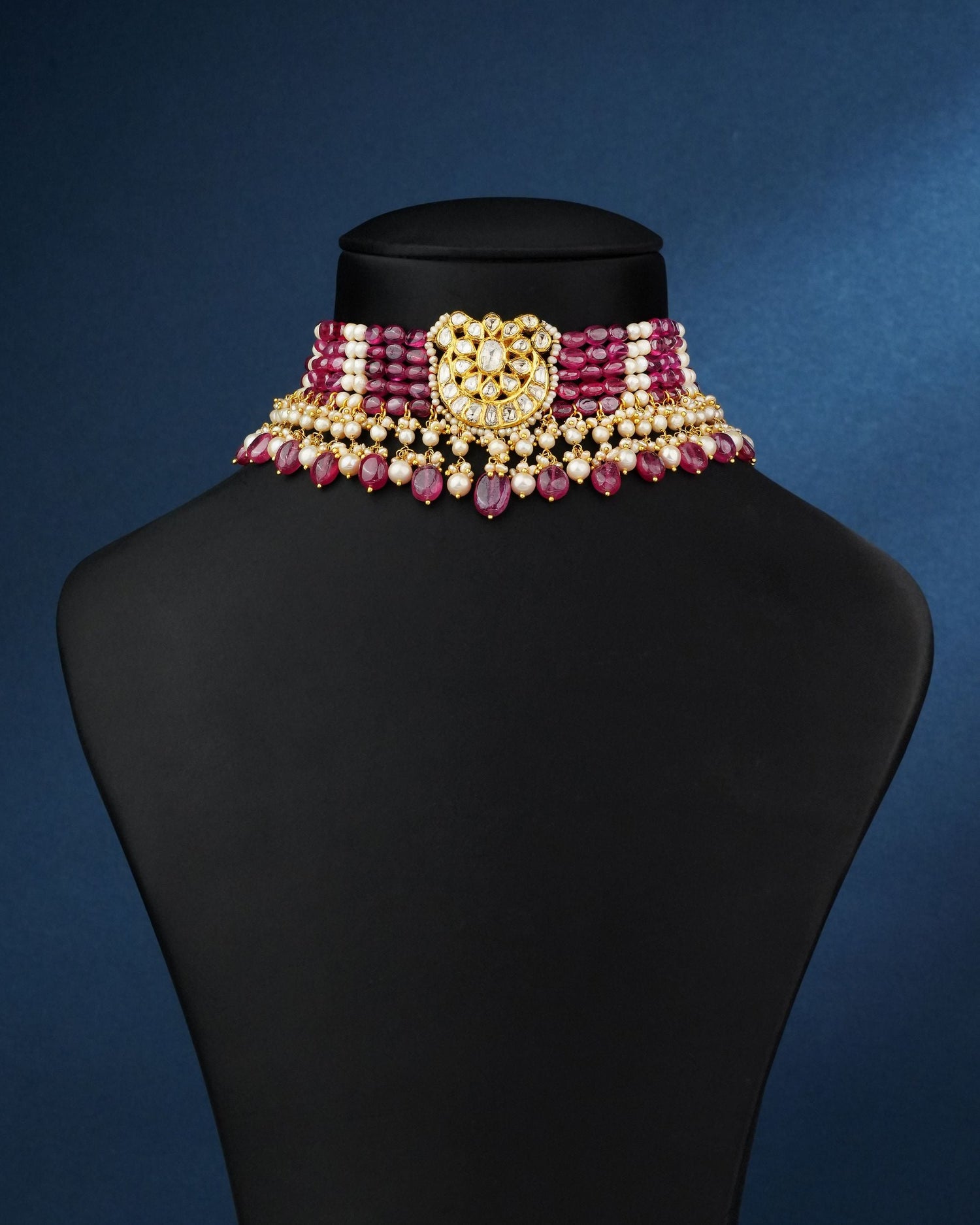 Kashvi Polki Bead Choker - NO ORDERS