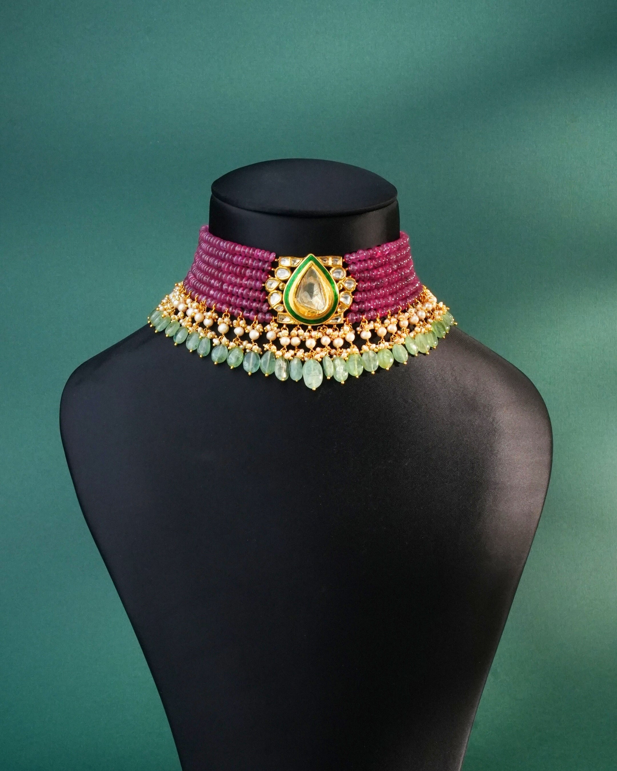 Shilpa Polki Bead Choker