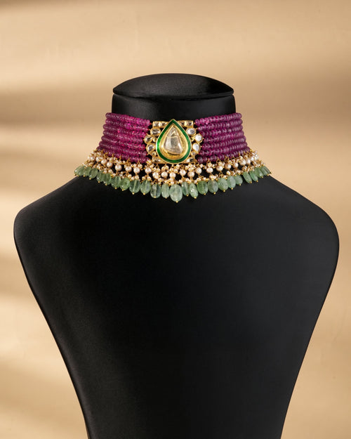 Shilpa Polki Bead Choker