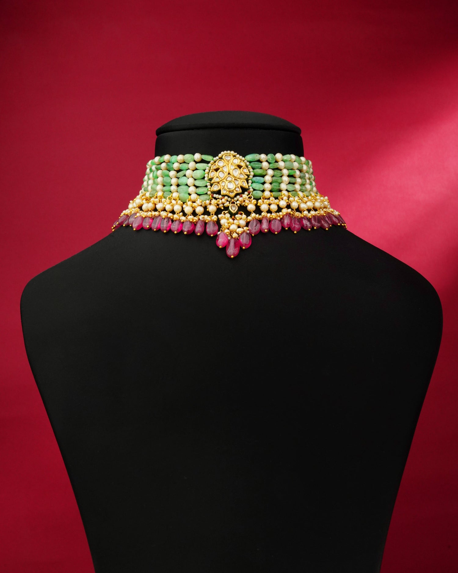 Bhavisha Polki Bead Choker - NO ORDERS