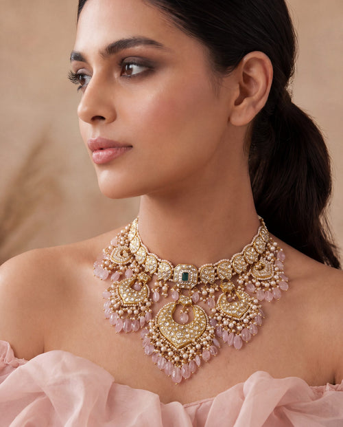 Diya Polki Necklace