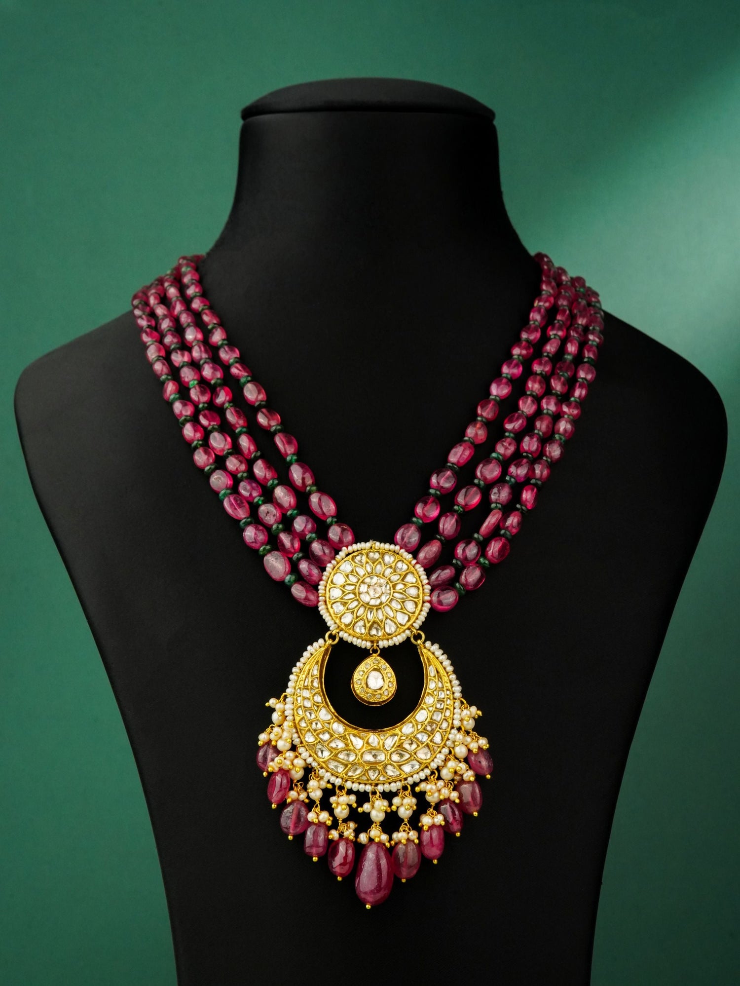 Eira Polki And Diamond Bead Pendant