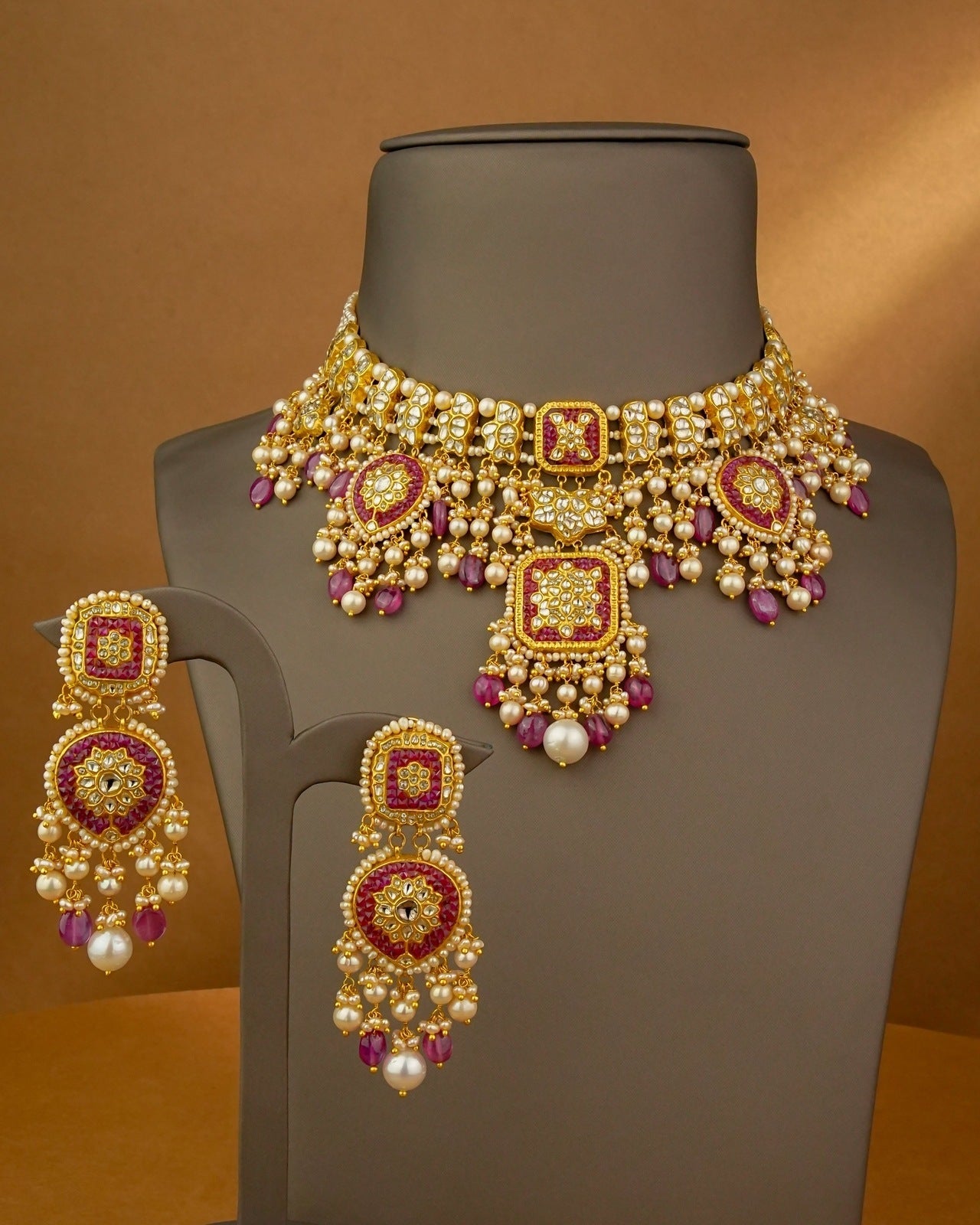 Rashi Polki Long Earrings