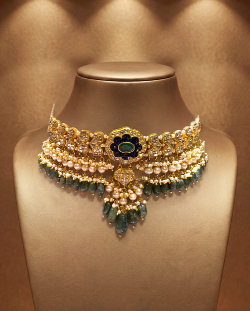 Tulsi Polki Choker