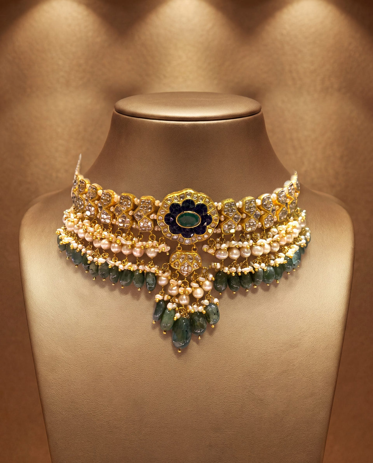 Tulsi Polki Choker