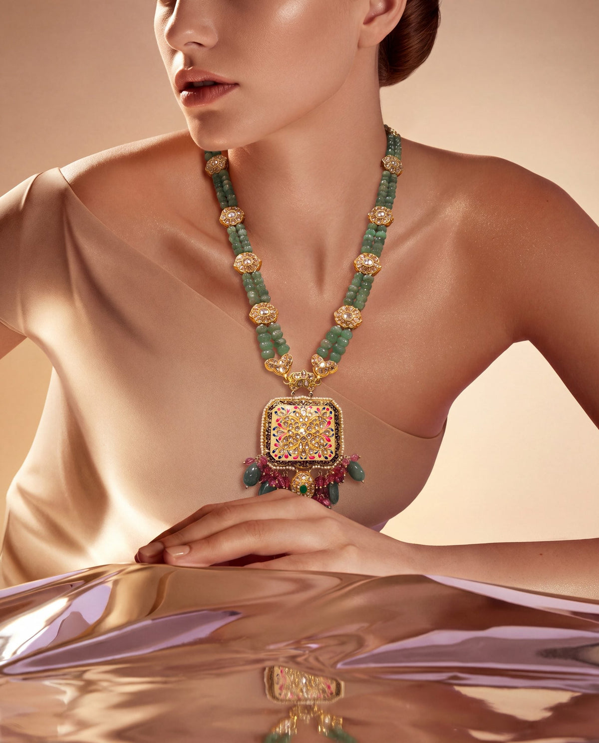 Eesha Polki Long Necklace