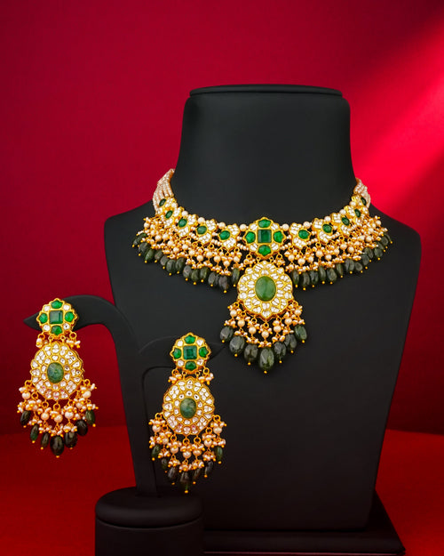 Dvisha Polki Long Earrings