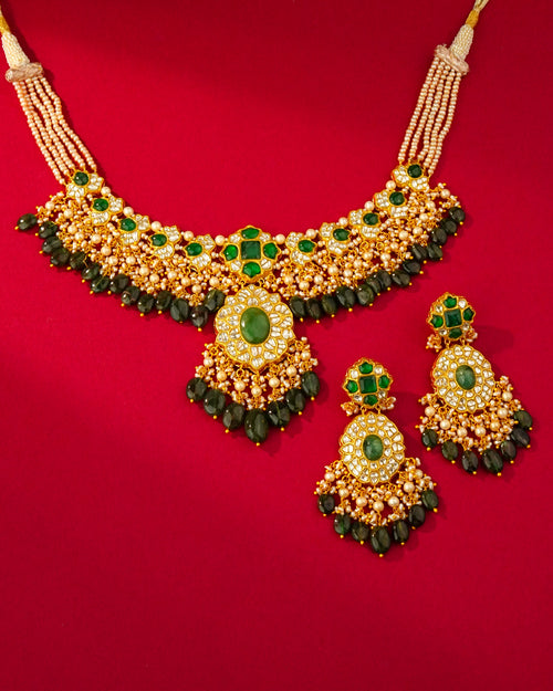 Dvisha Polki Long Earrings