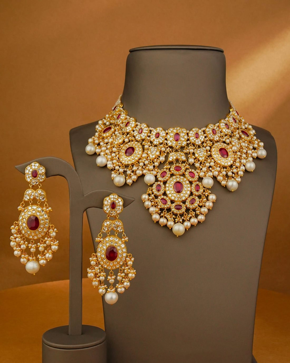 Dharvi Polki Long Earrings