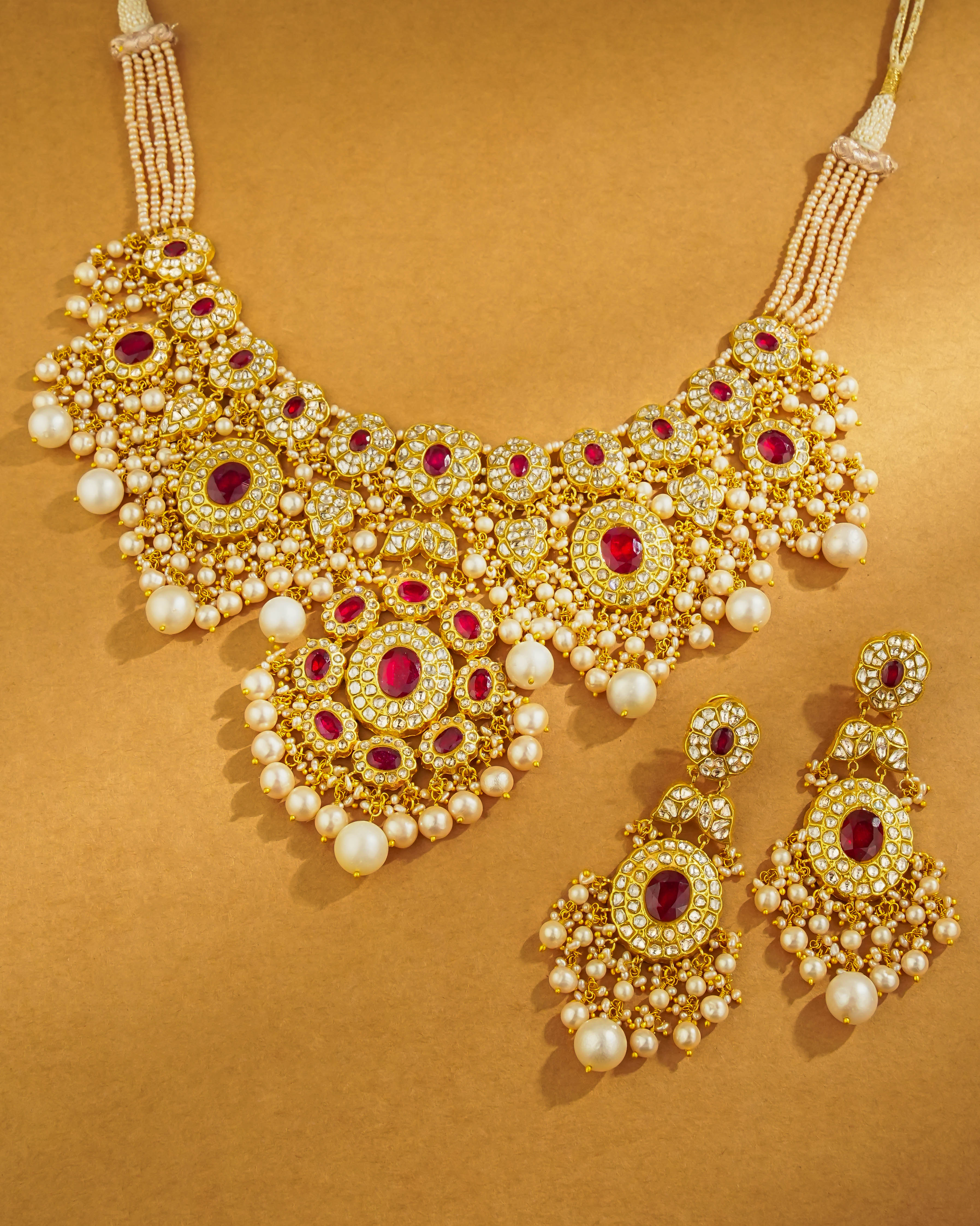 Dharvi Polki Long Earrings
