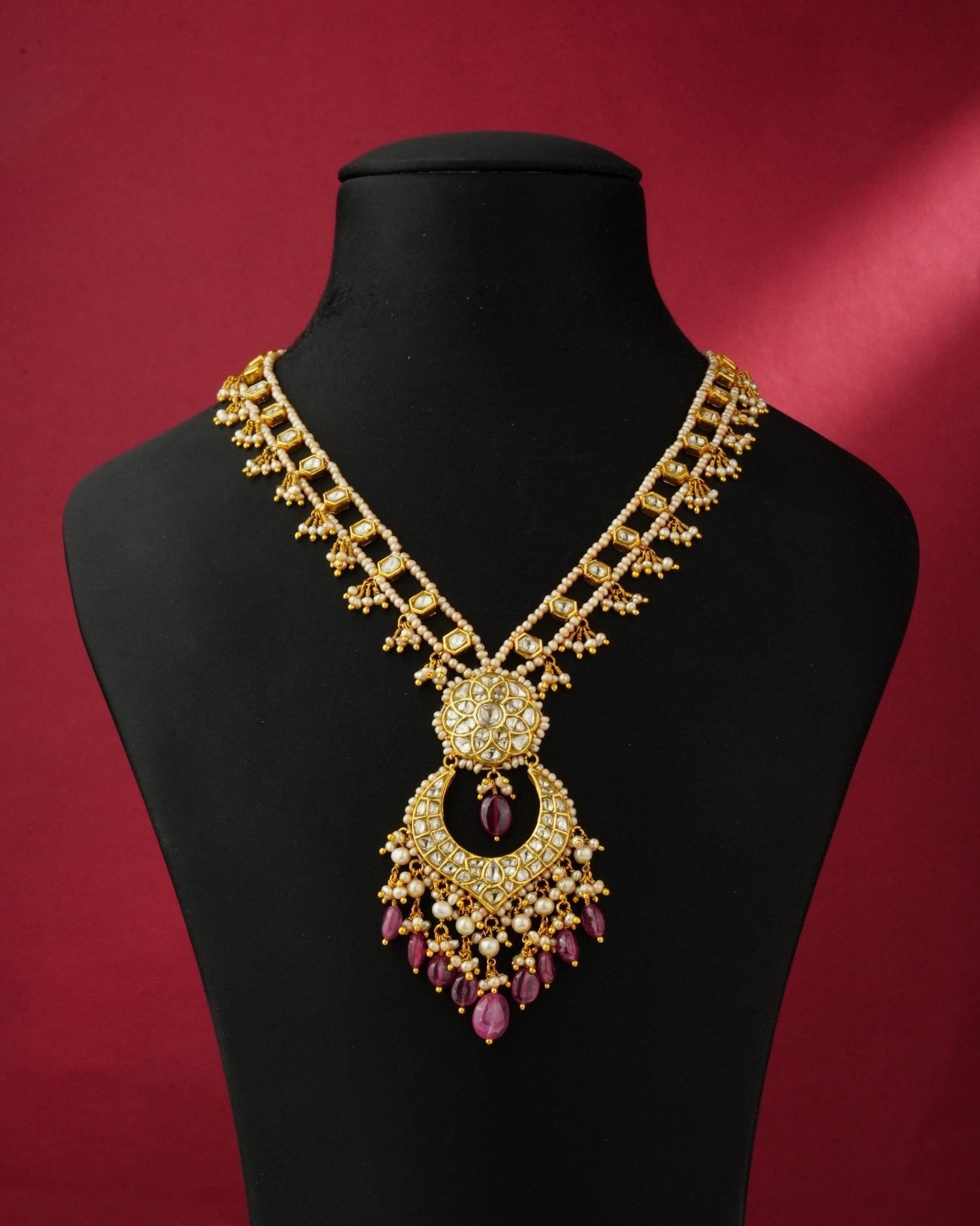 Isabel Polki Long Necklace