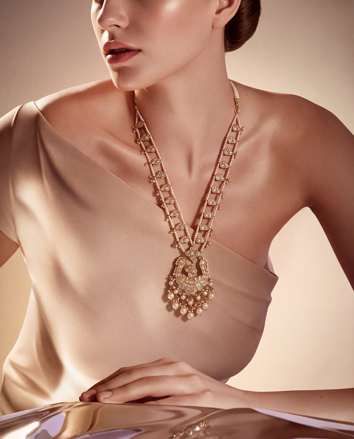 Gopa Polki Long Necklace